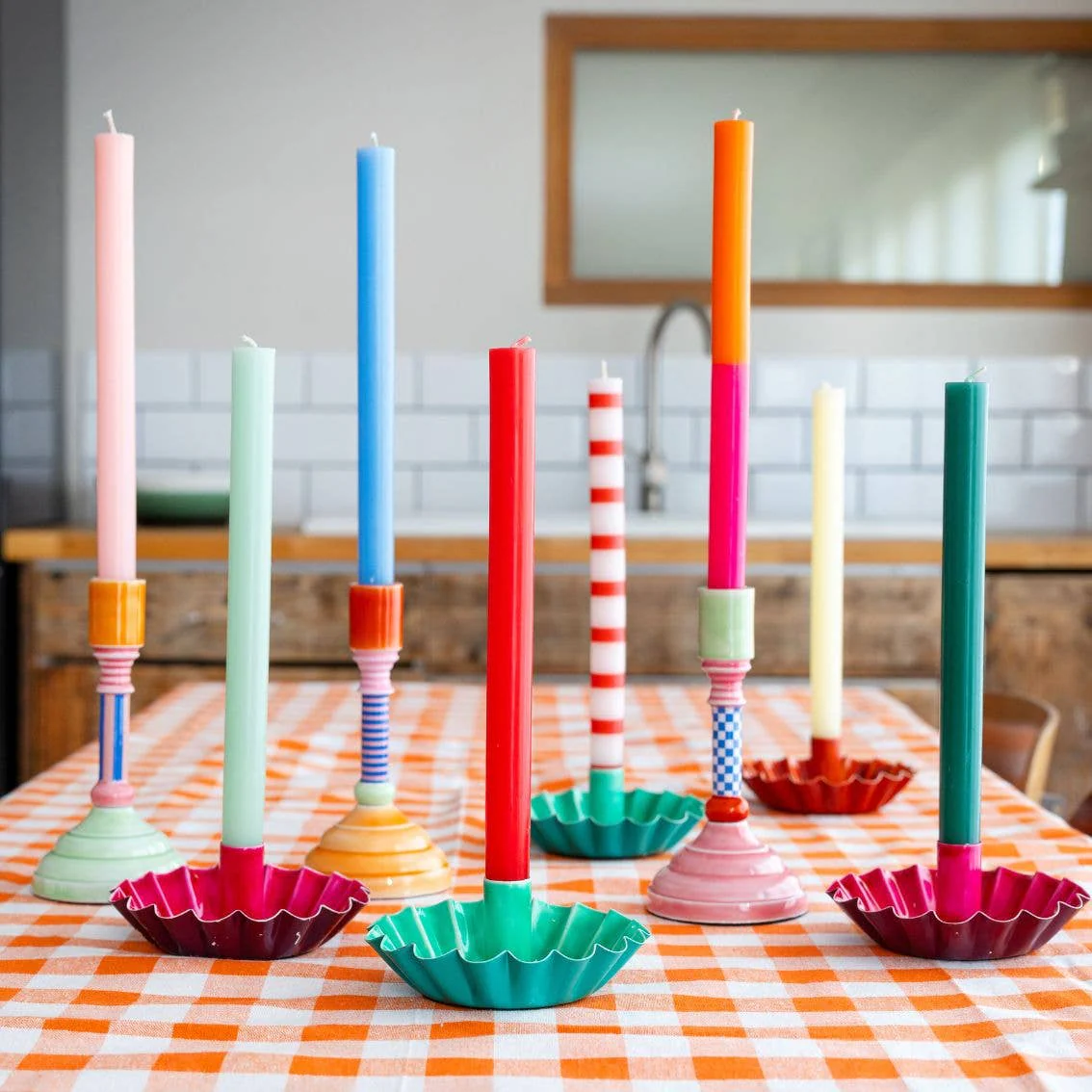Pink Dinner Candles - Image 7