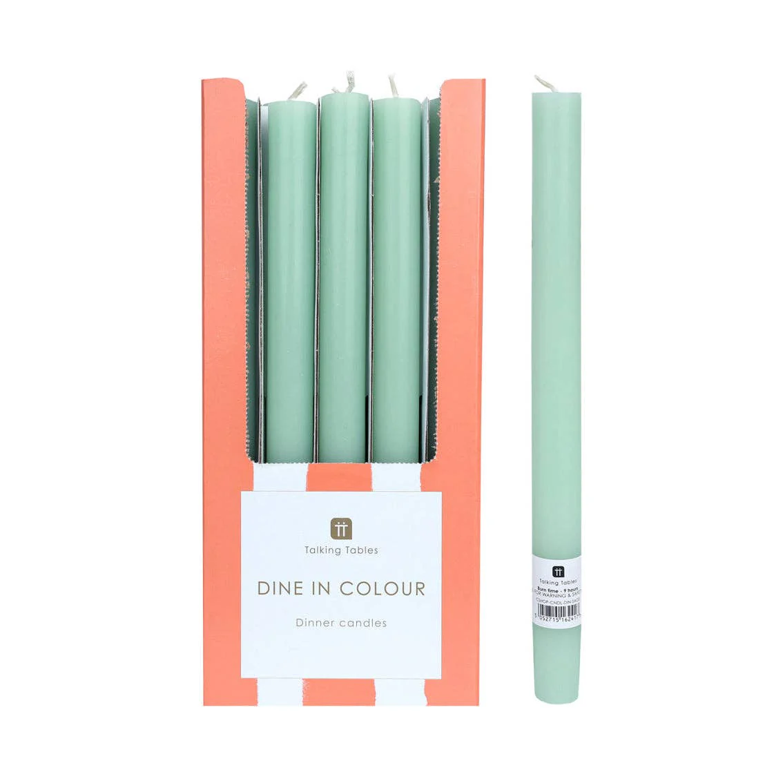 Sage Green Dinner Candles - Image 7