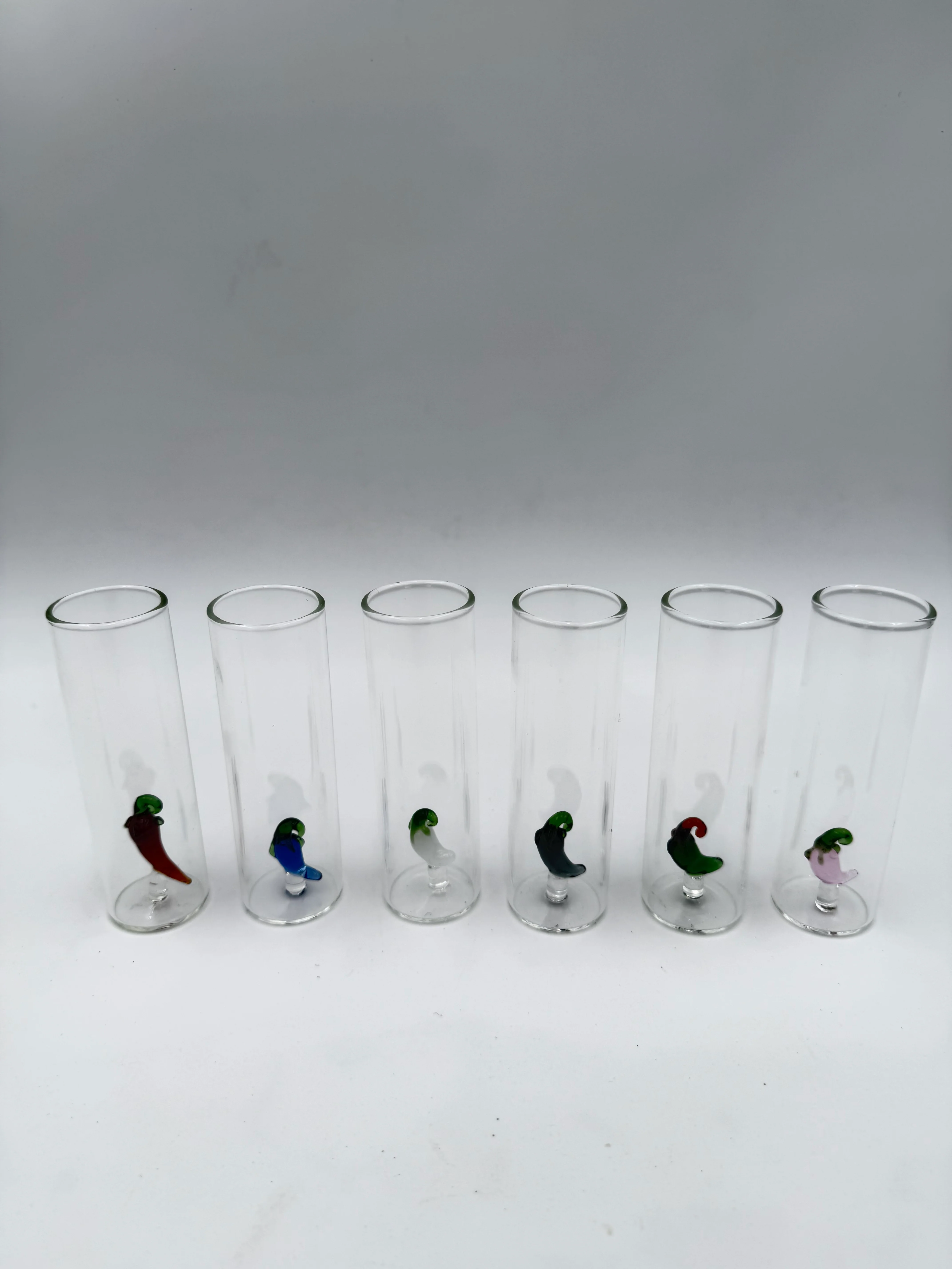 Tall Skinny Shot Glass with Hand Blown Pepper (Sold Separately) - Image 2