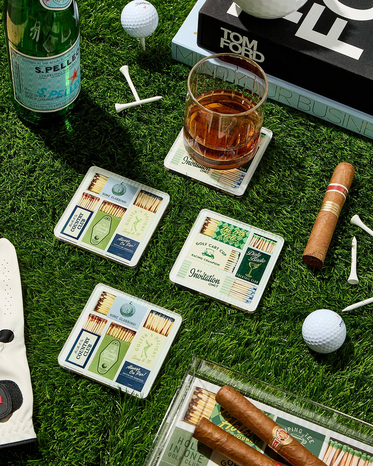 Golf Matchbook Coasters - Image 3