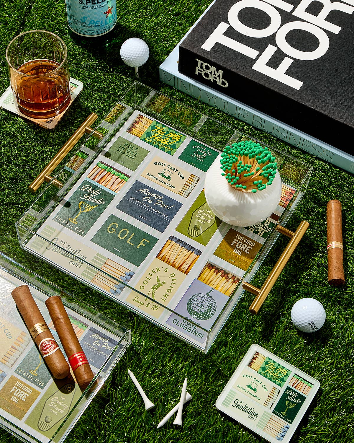Golf Matchbook Large Tray - Image 2