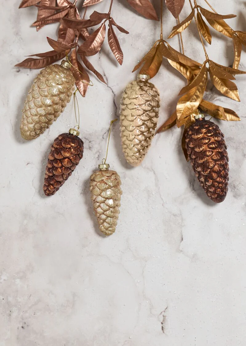 Frosted Pinecone Ornament 2"x 4.5"