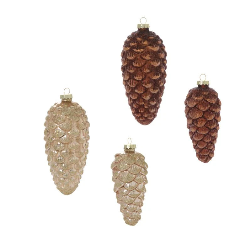 Frosted Pinecone Ornament 2"x 4.5" - Image 2