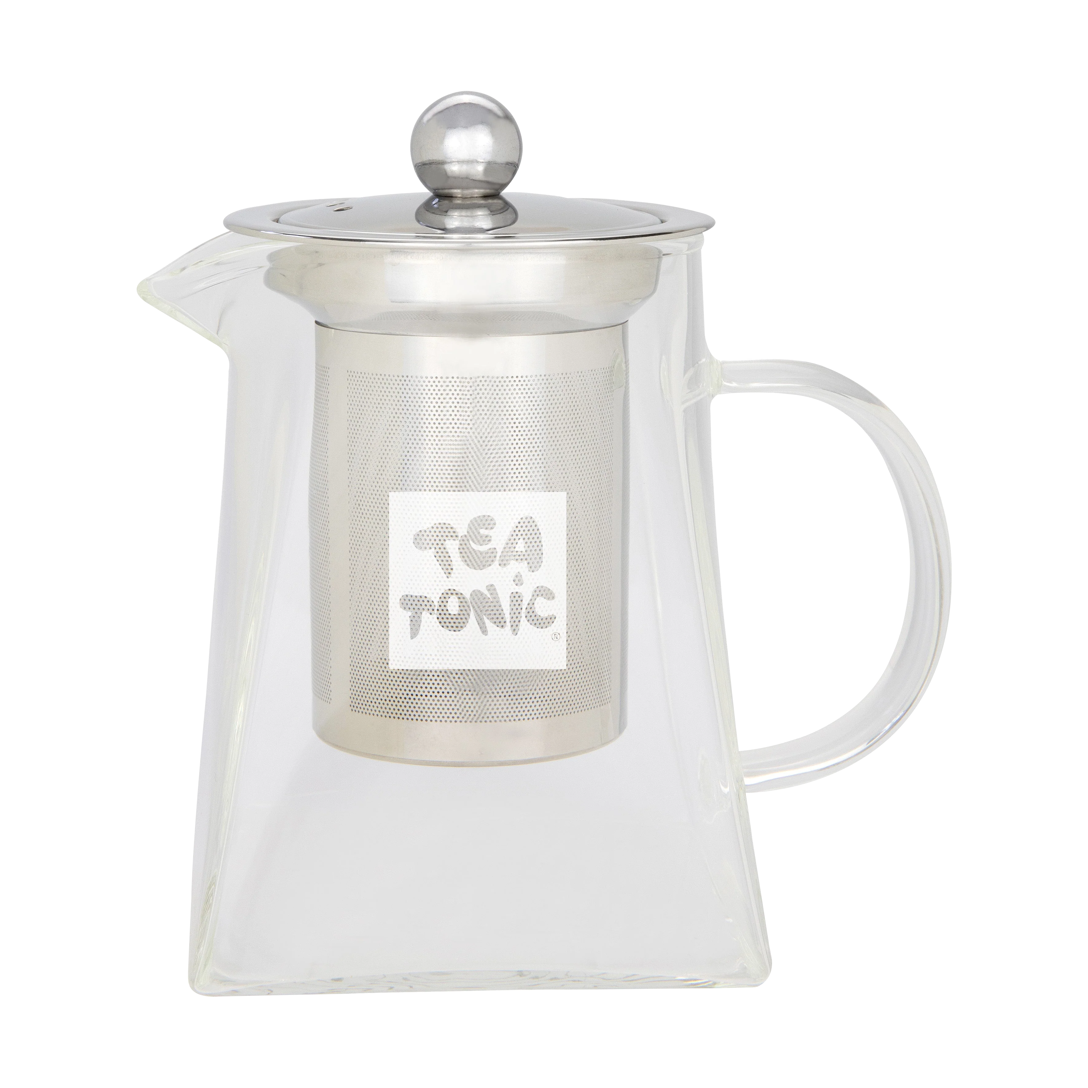 Tea Tonic - Glass Teapot 2 Cup 400ml with Stainless Steel Infuser Basket - Image 2