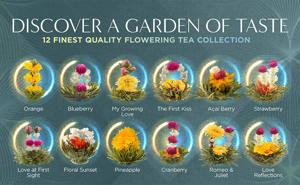 Teabloom Flowering Tea Chest - Blooming Tea Garden - Image 3