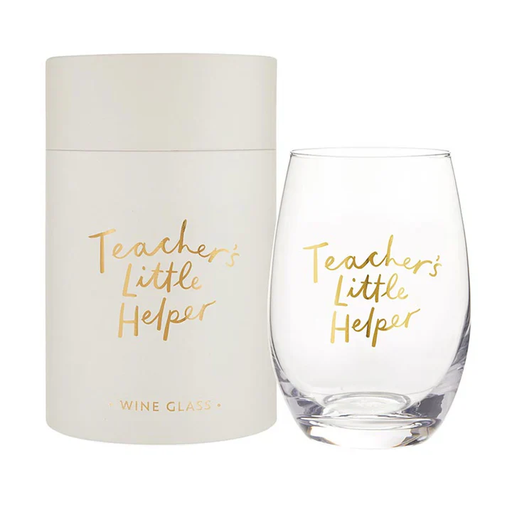 Teacher's Little Helper - Wine Glass