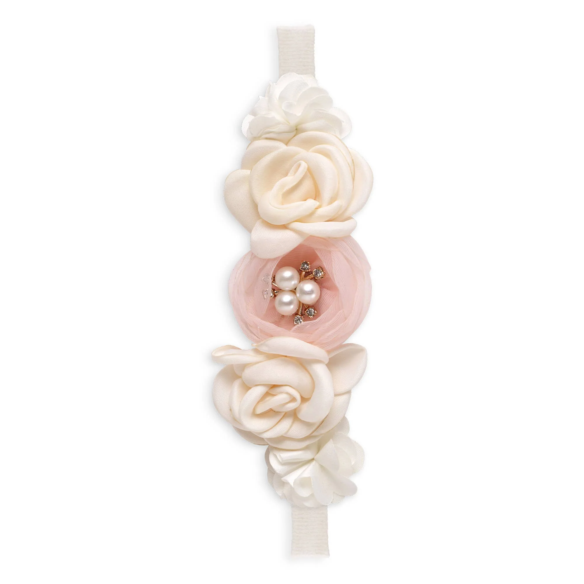Girl's Headband with Faux Flowers - Image 3