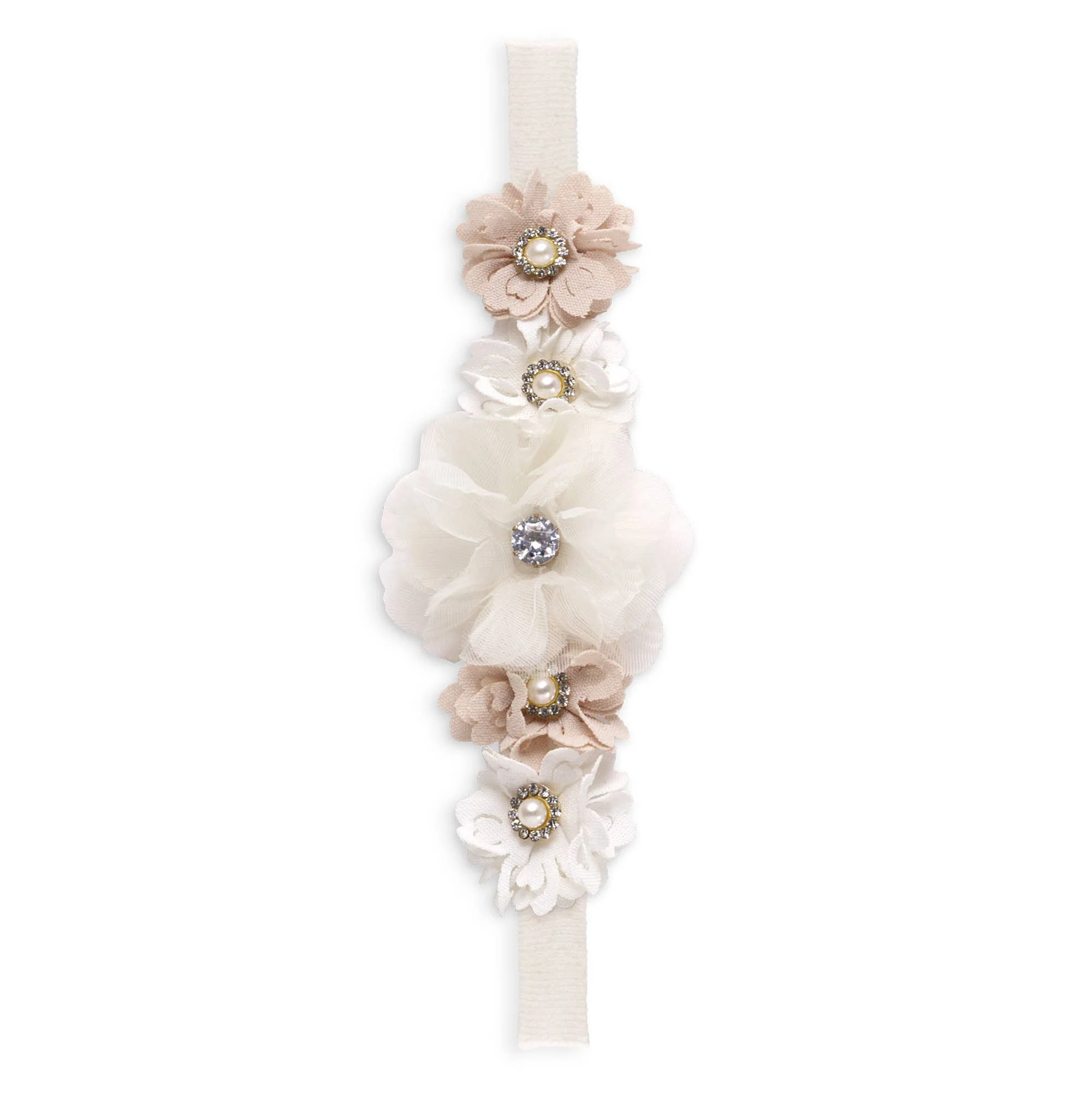 Girl's Headband with Faux Flowers - Image 4