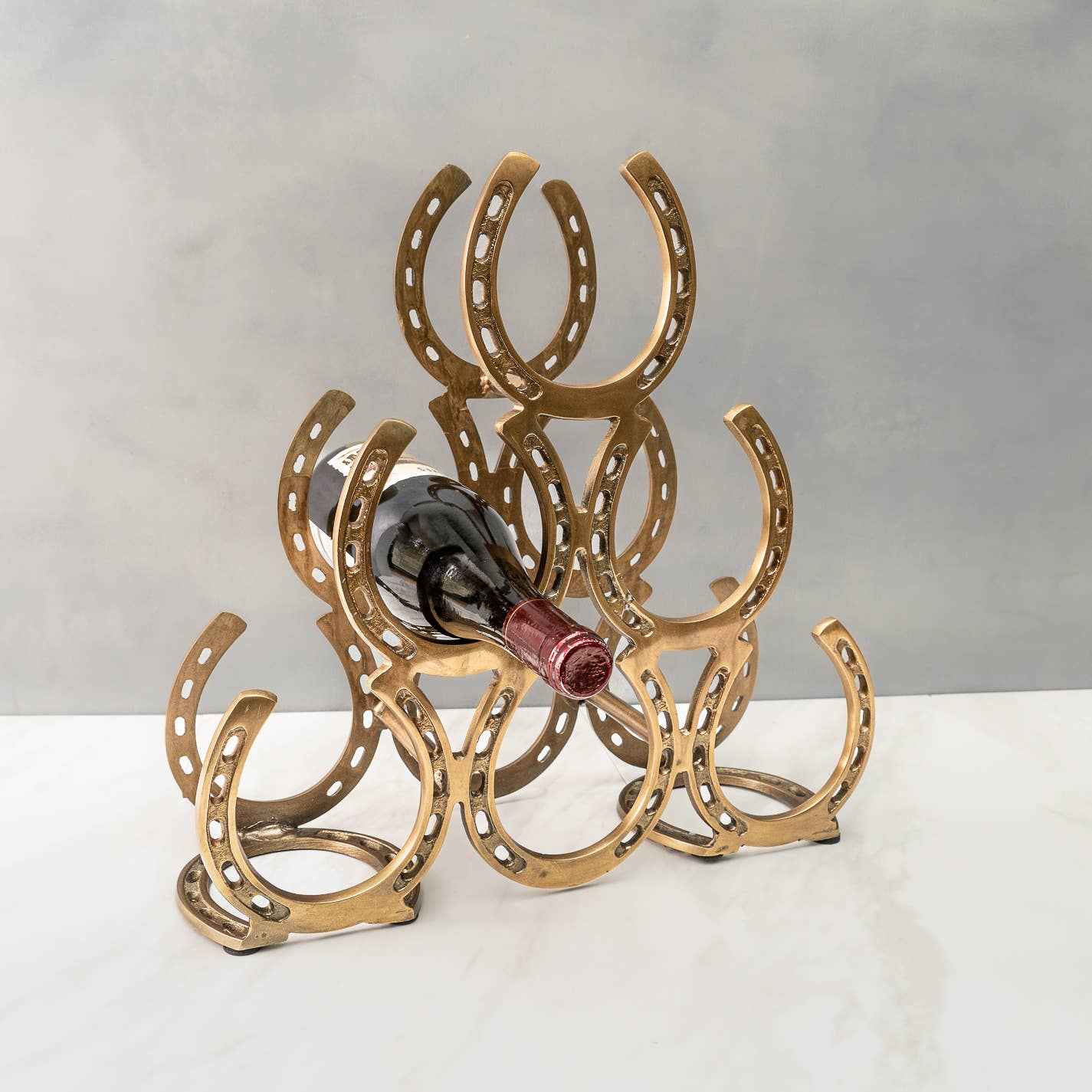 Textured Horseshoe 6-Bottle Holder - Image 3