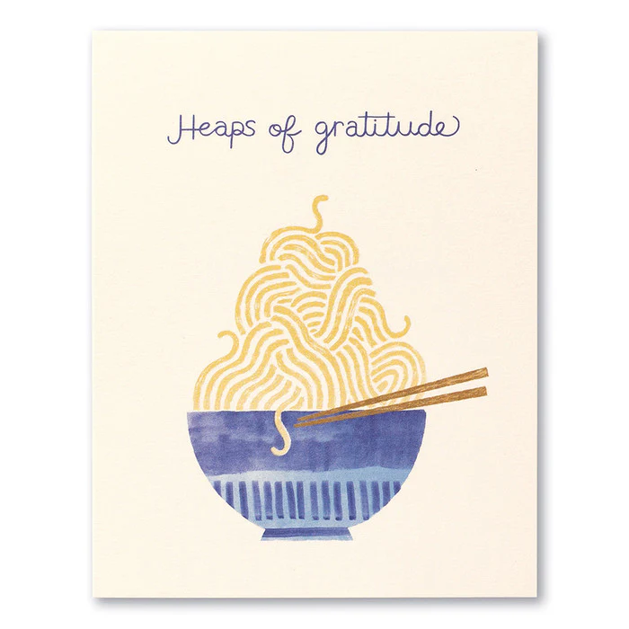 Thank You Card-Heaps of Gratitude