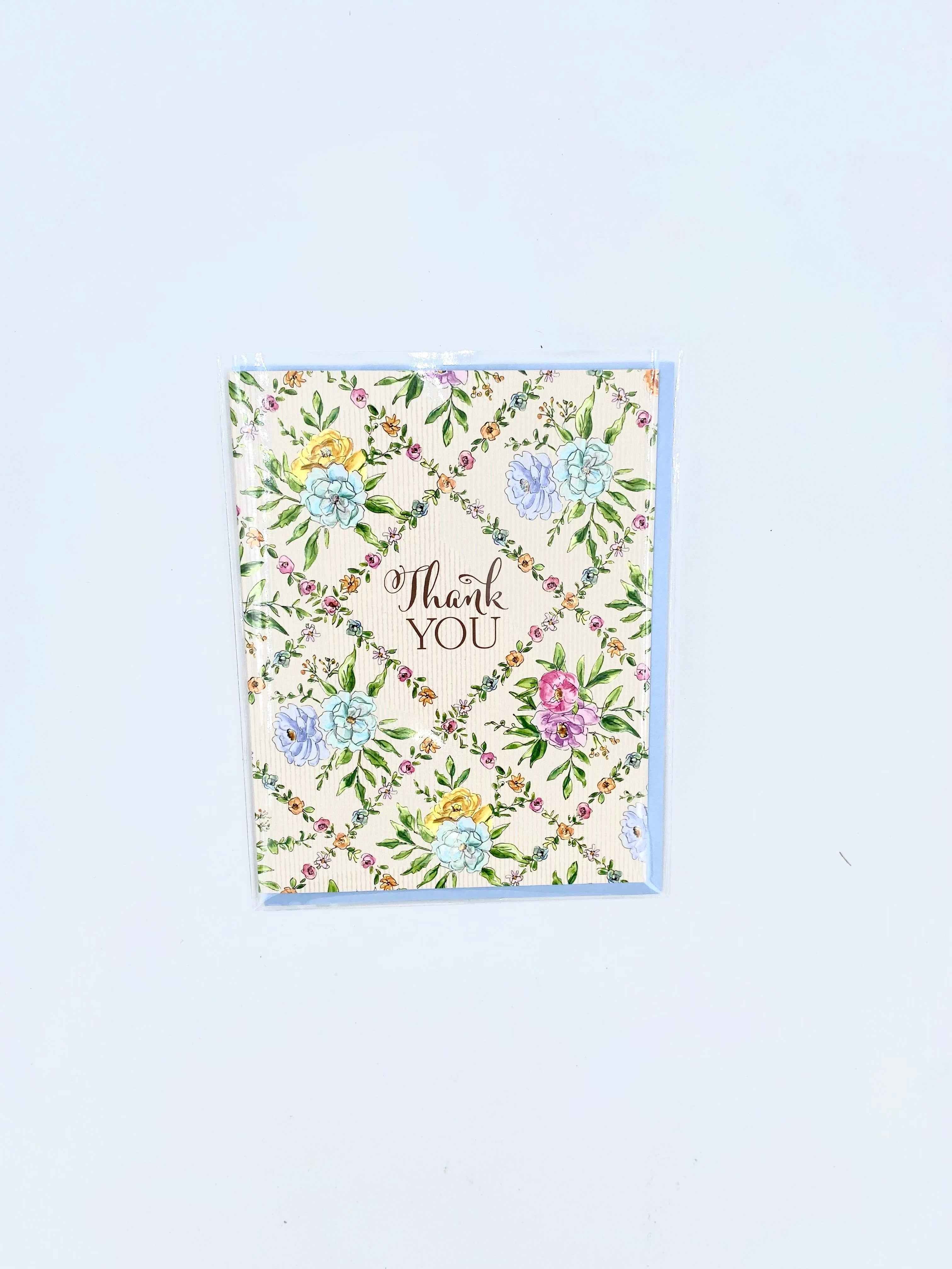 Thank You Foral Trellis