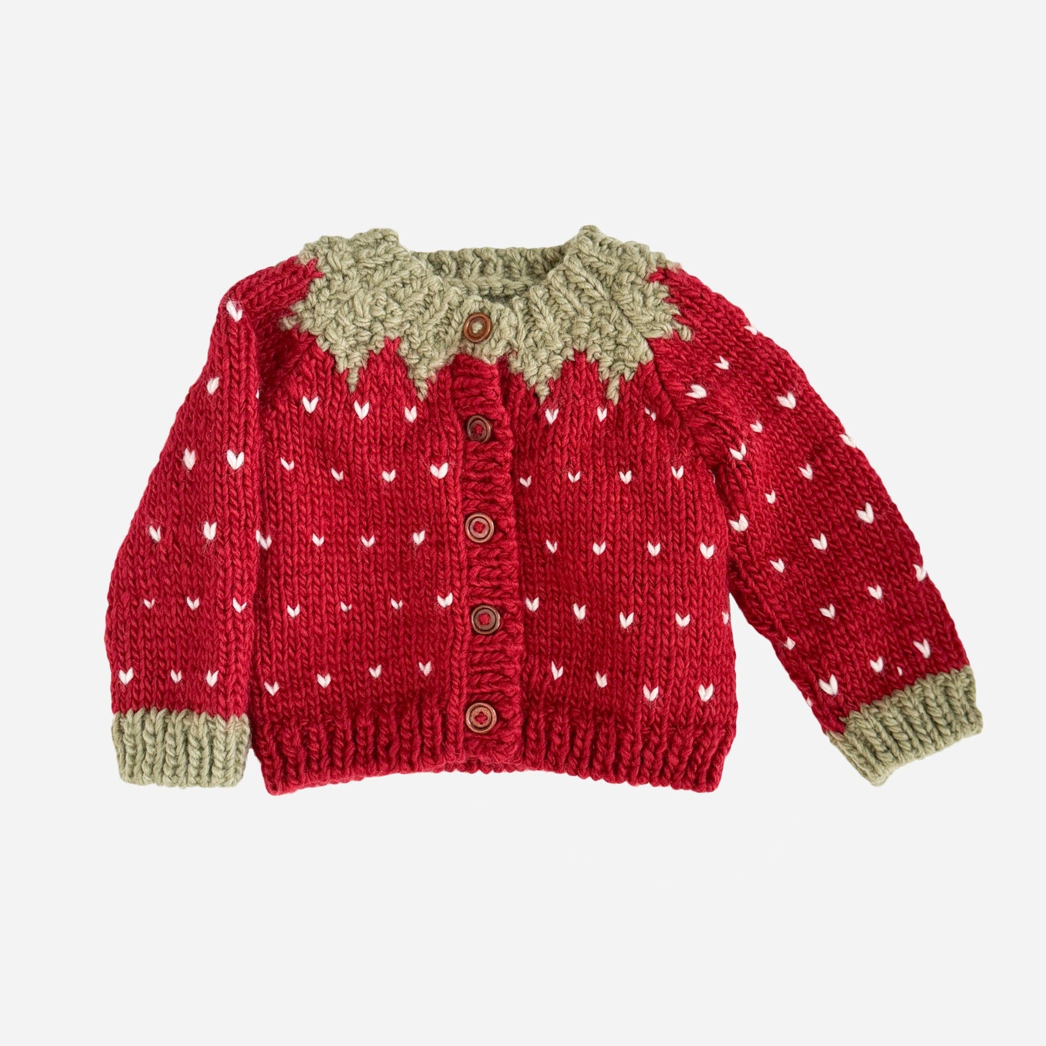Strawberry Cardigan medium (2-3)