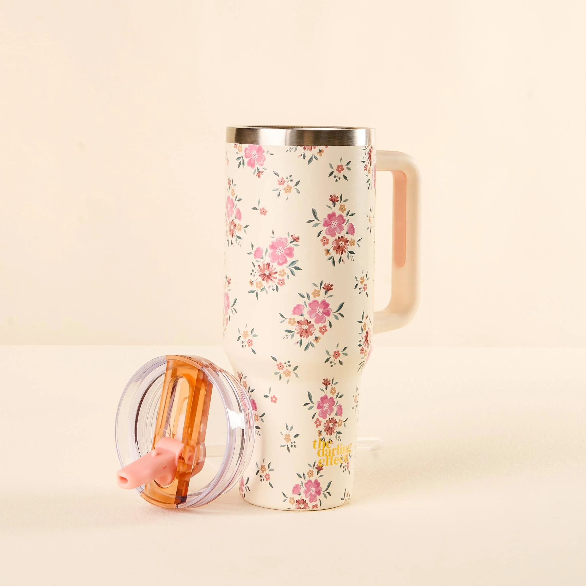 40oz Lifestyle Flip Straw Tumbler-Endless Daydream Cream - Image 4
