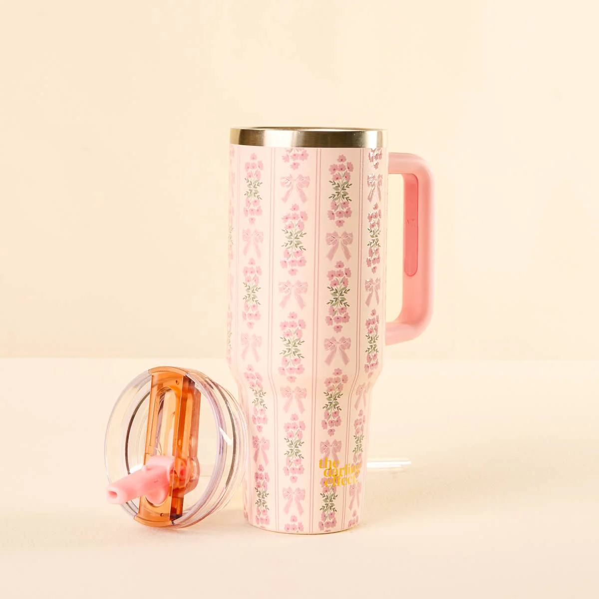 40 oz Lifestyle Flip Straw Tumbler–Oh So Fancy Pink - Image 2