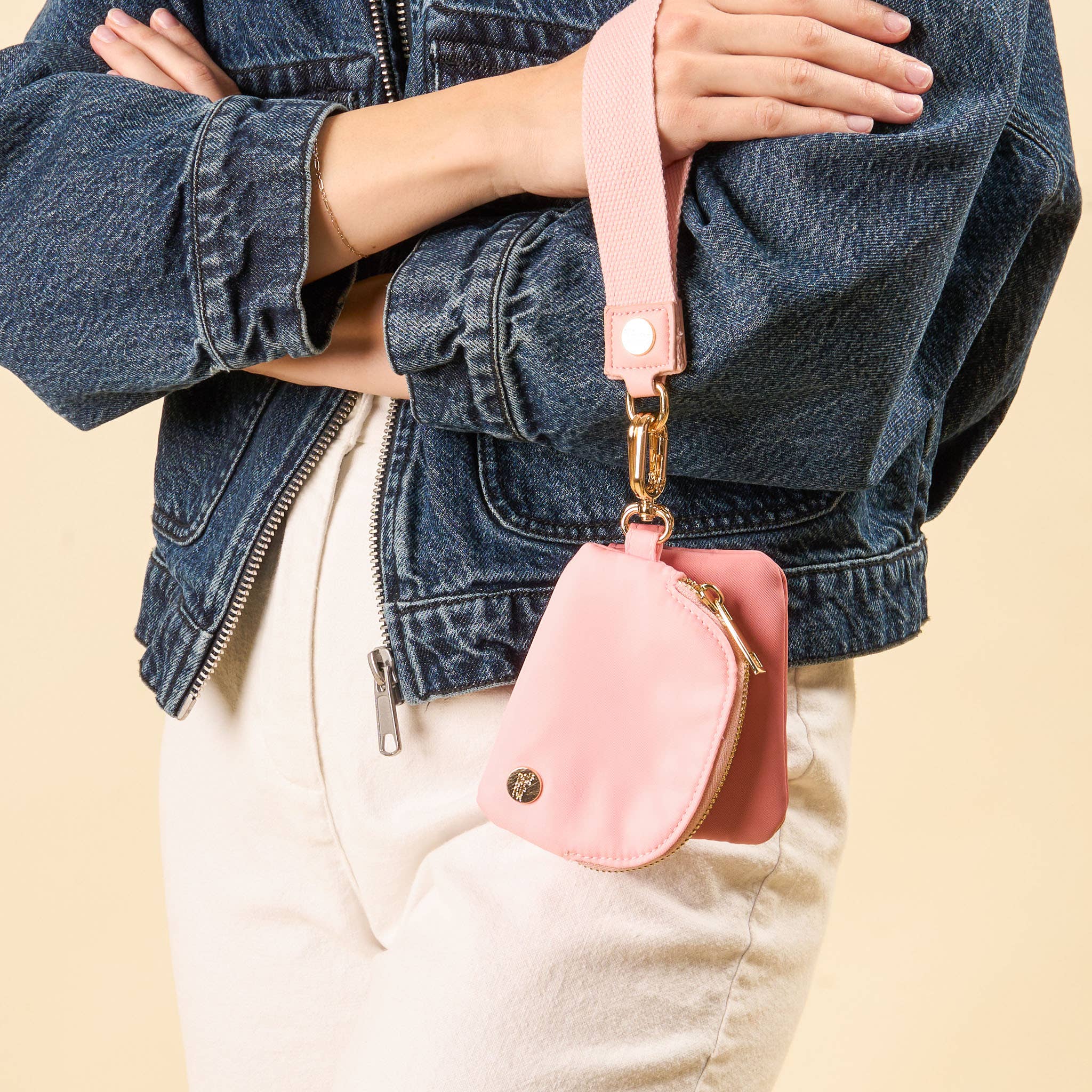 Dynamic Duo Pouch Wristlet-Rose - Image 2