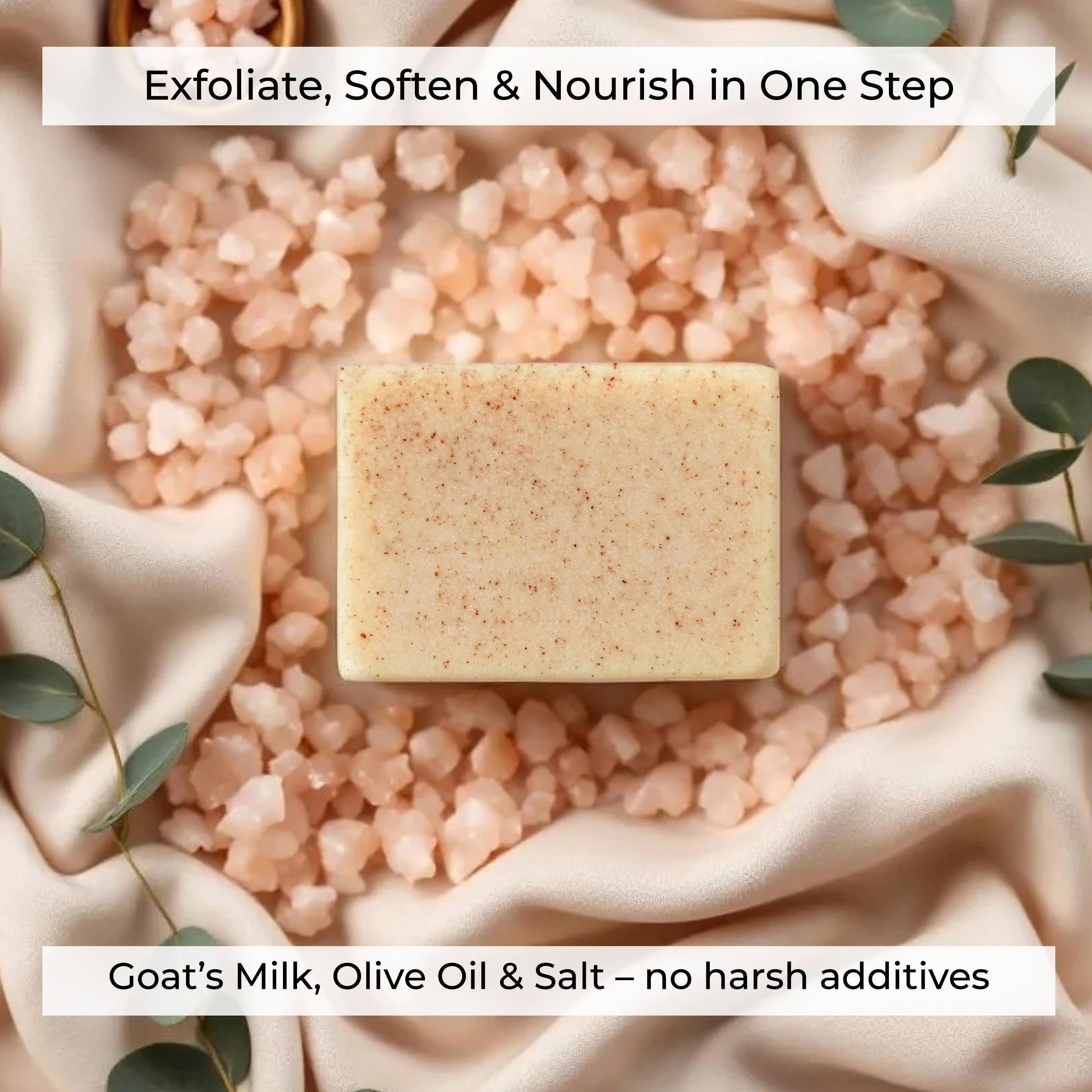 The Grecian Soap Company - Pink Himalayan Anti-Inflammatory Salt Exfoliating Scrub Bar - Image 2