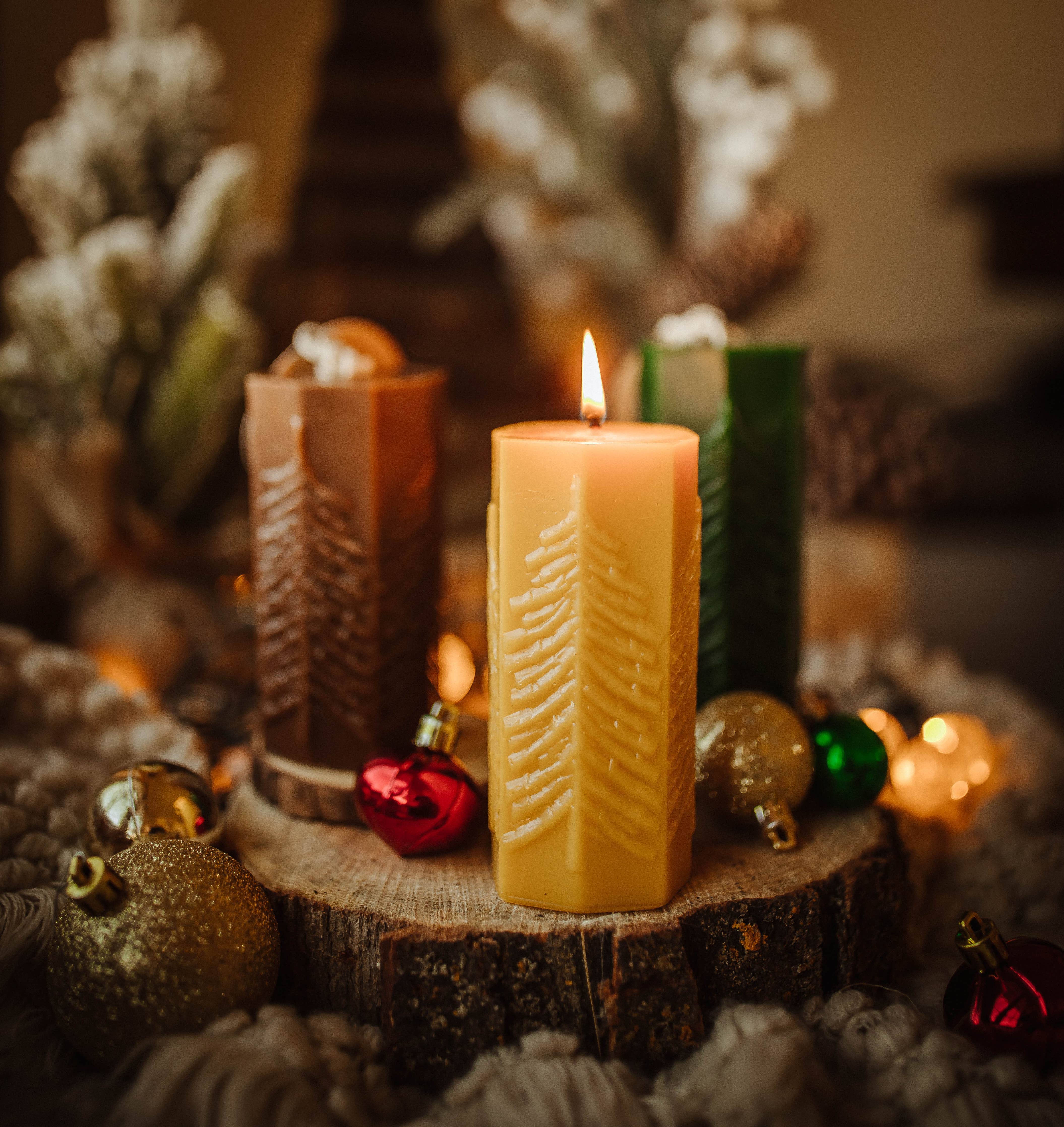 Lone Tree Beeswax Candle - Image 3