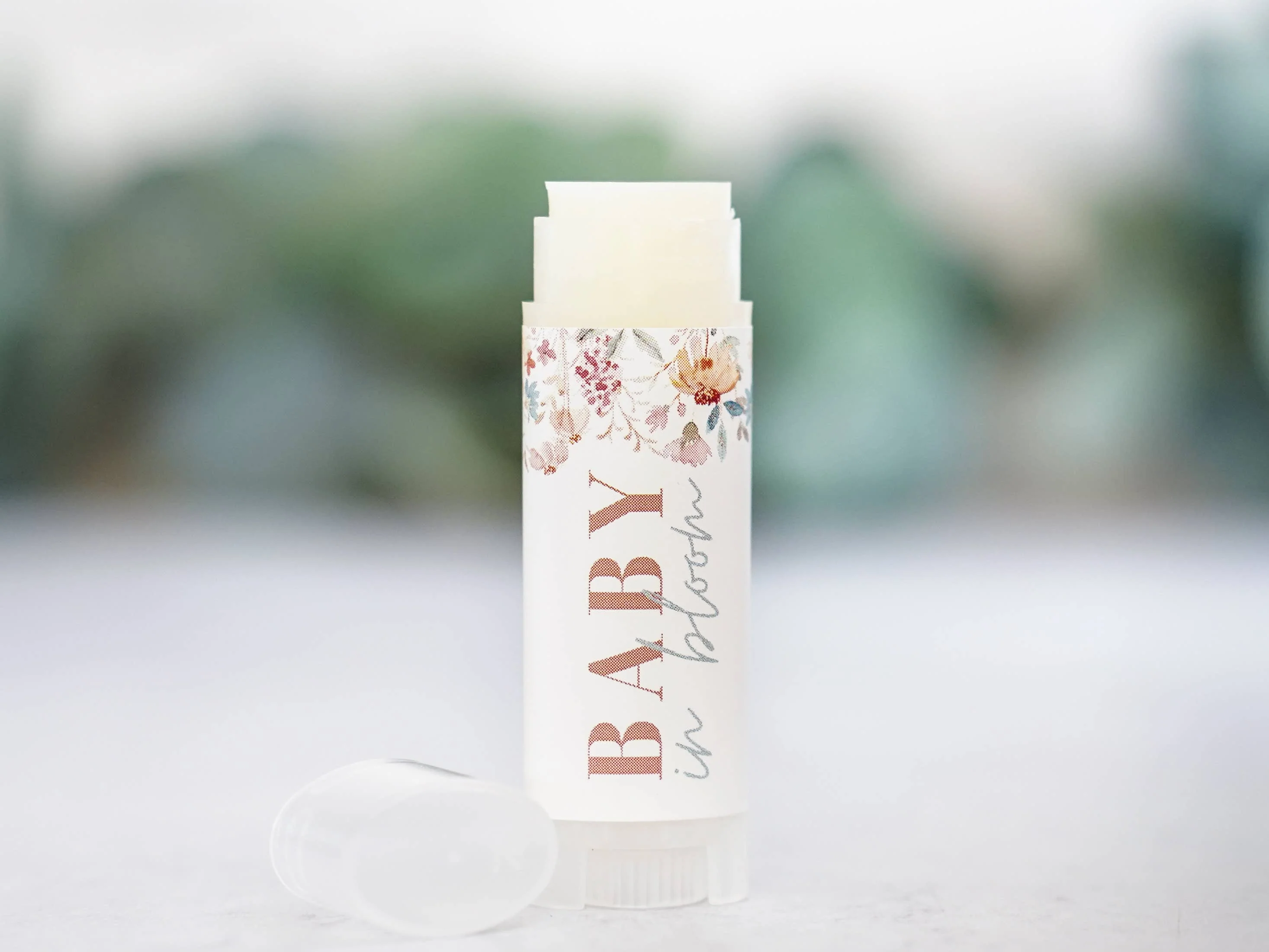 The Little Flower Soap Co - Baby in Bloom Baby Shower Favor Wildflower Candle/Lip Balm - Image 2