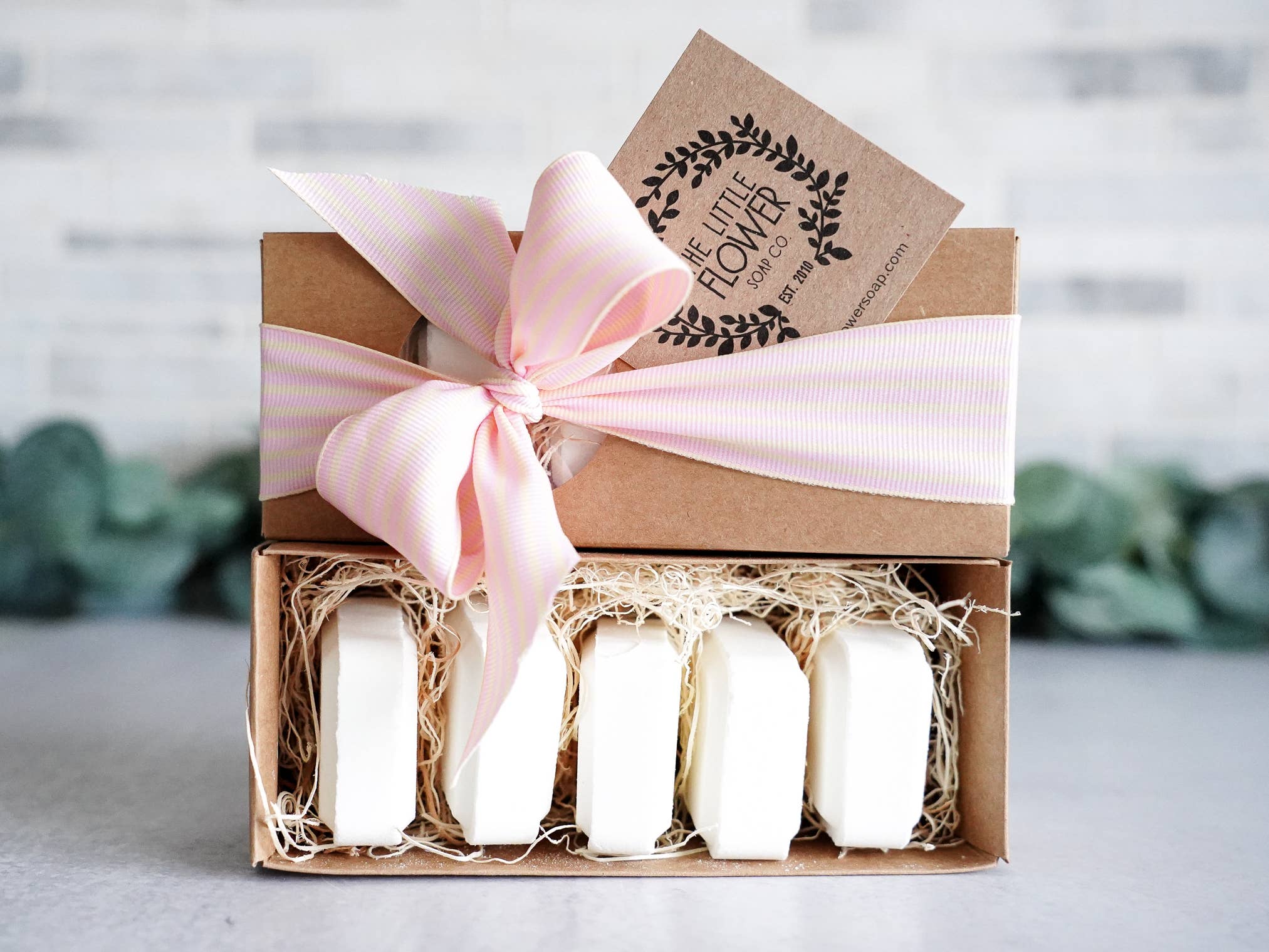The Little Flower Soap Co - Valentines Shower Steamers Gift Set of 5 Menthol gift - Image 2