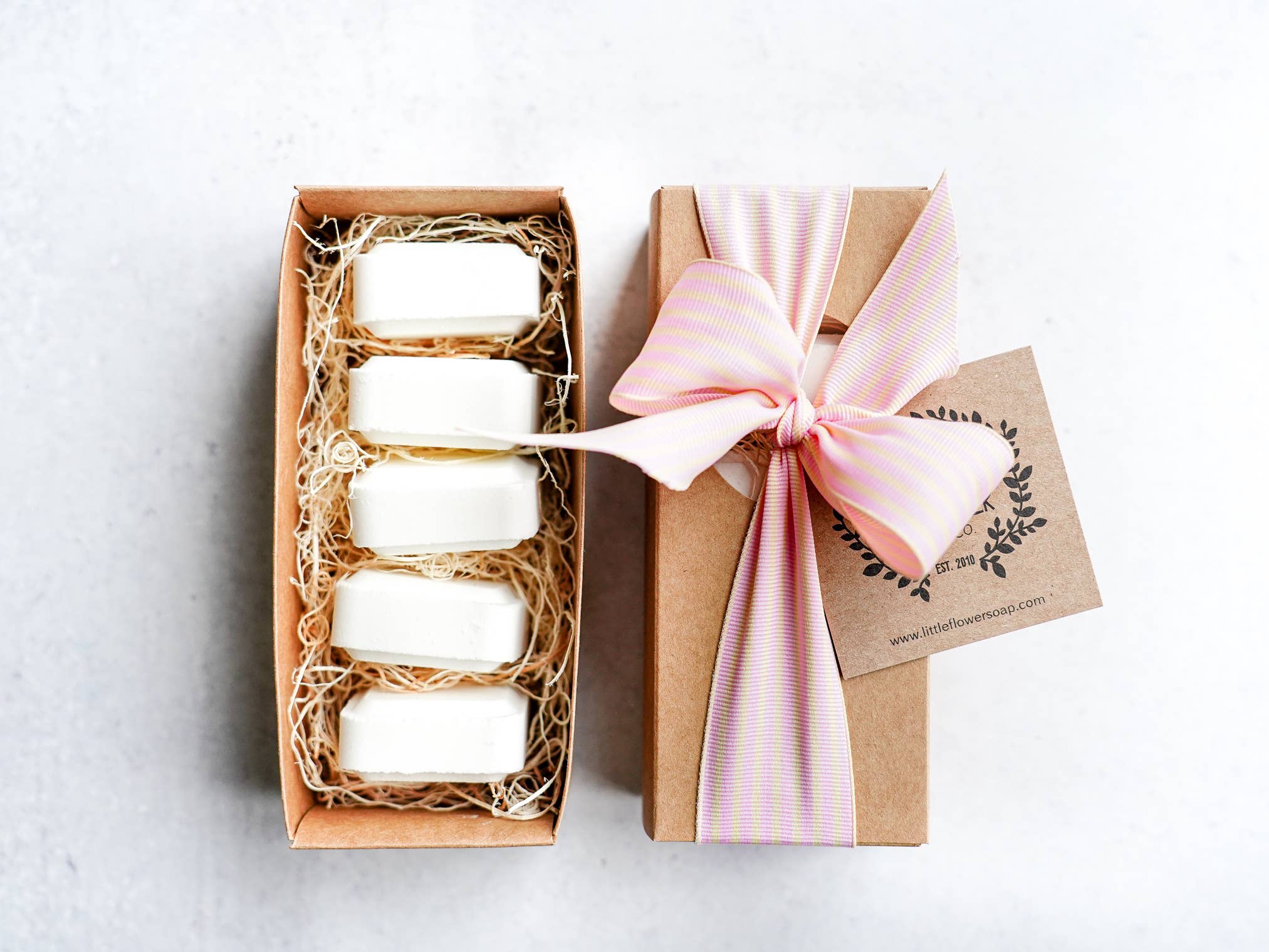 The Little Flower Soap Co - Valentines Shower Steamers Gift Set of 5 Menthol gift - Image 3