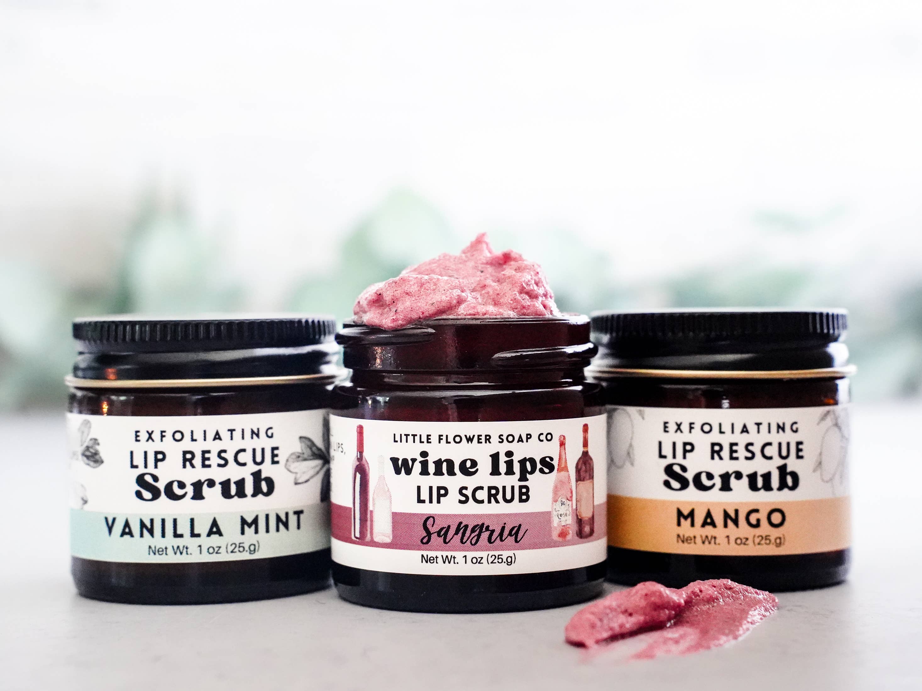 The Little Flower Soap Co - Wine Lips - Sangria Exfoliating Lip Sugar Scrub 1oz Jar - Image 5