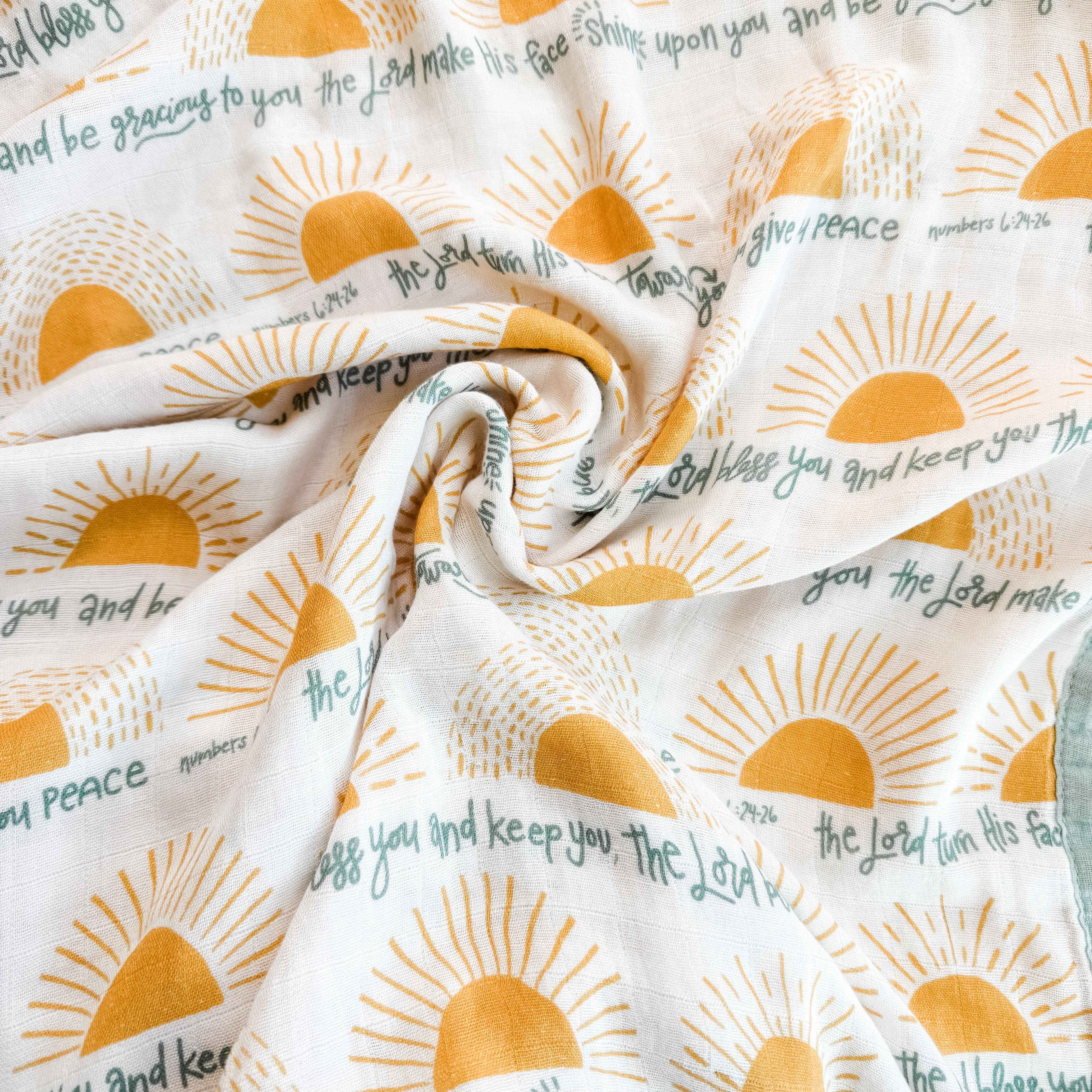 The Little Rose Shop - The Blessing Luxury Double Sided Muslin Blanket - Image 2