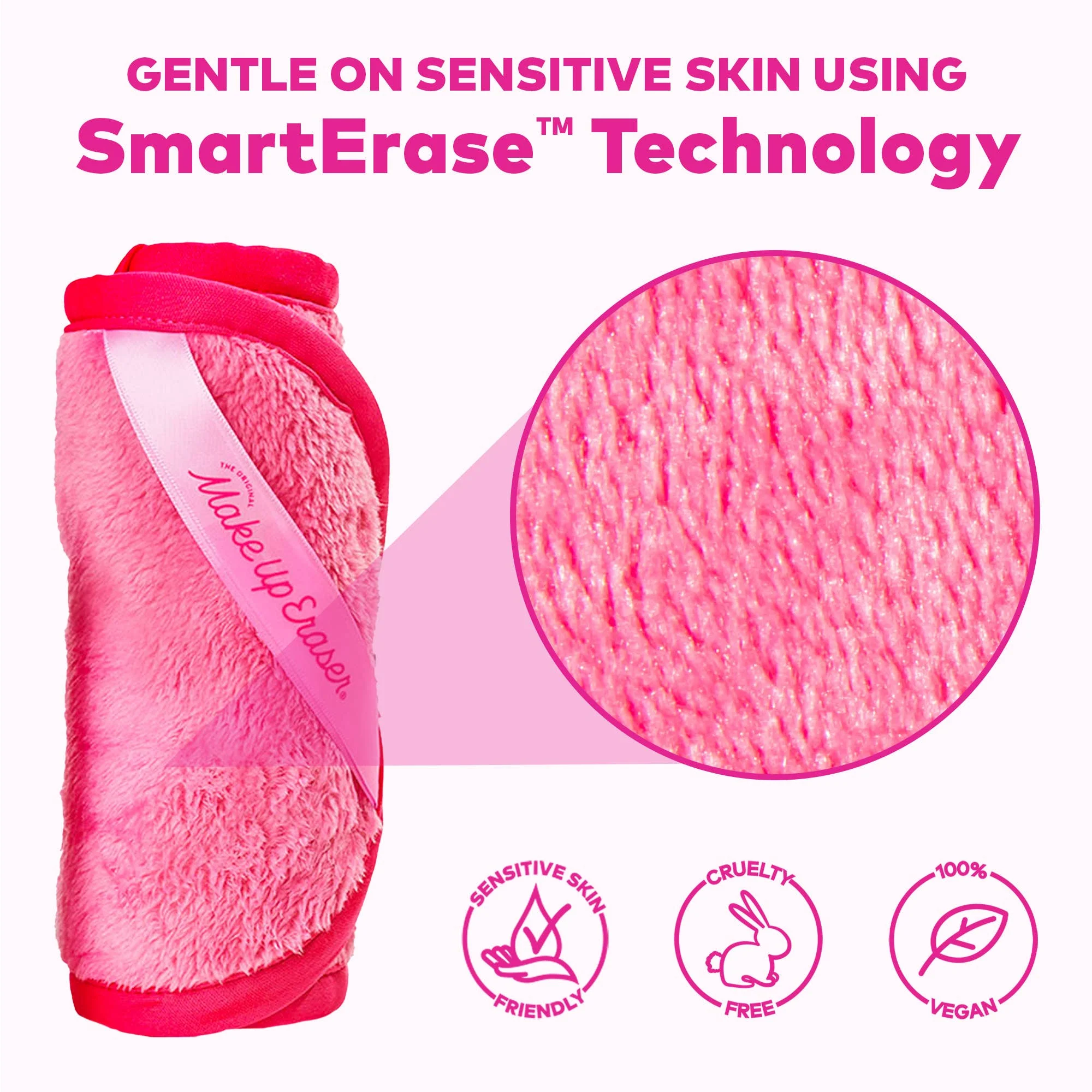 The Original MakeUp Eraser - Original Pink MakeUp Eraser PRO | Best Seller - Image 5