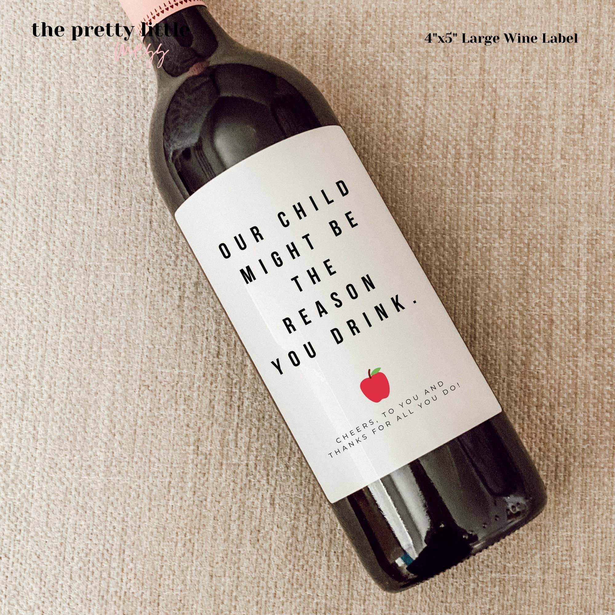 Teacher Appreciation Gift, Teacher Wine Labels, Gift For Teacher, Teacher Gift, End of the School Year Gift For Teacher , Teacher Gift Box - Image 2
