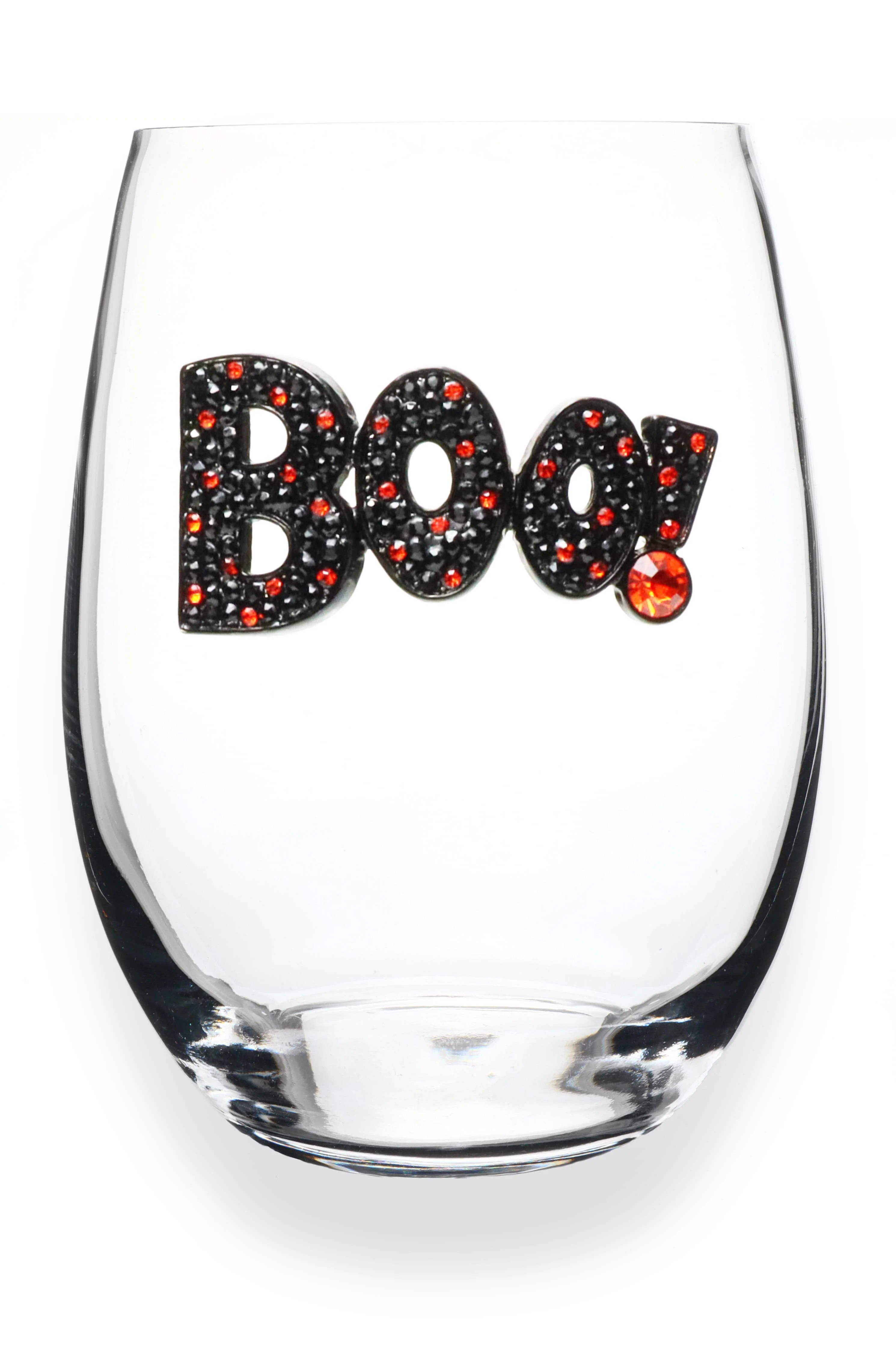 Boo Halloween Stemless Wine Glass - Image 3