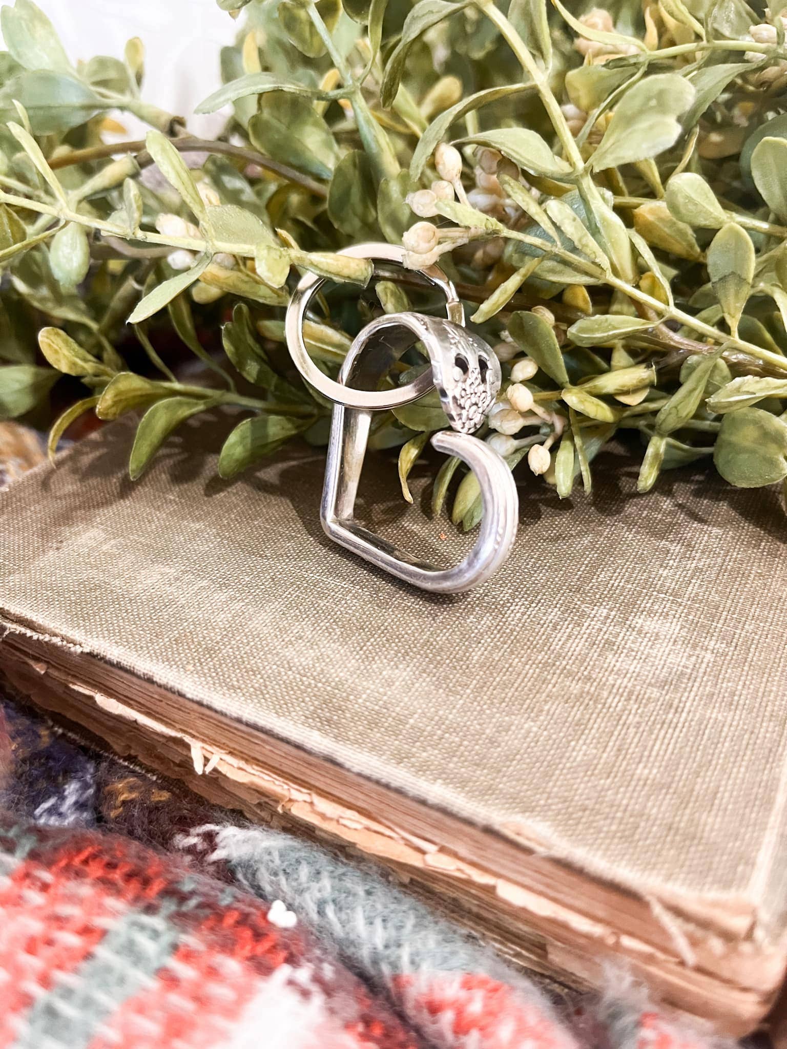 Heart Shaped Spoon Stem Key Ring - Image 2