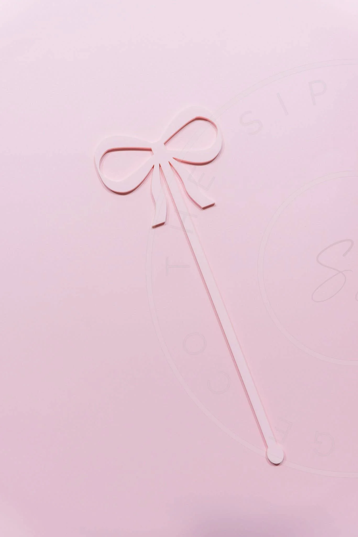 The Sip Social Co Pink Bow Cut Out Swizzle Stir Sticks - Image 7