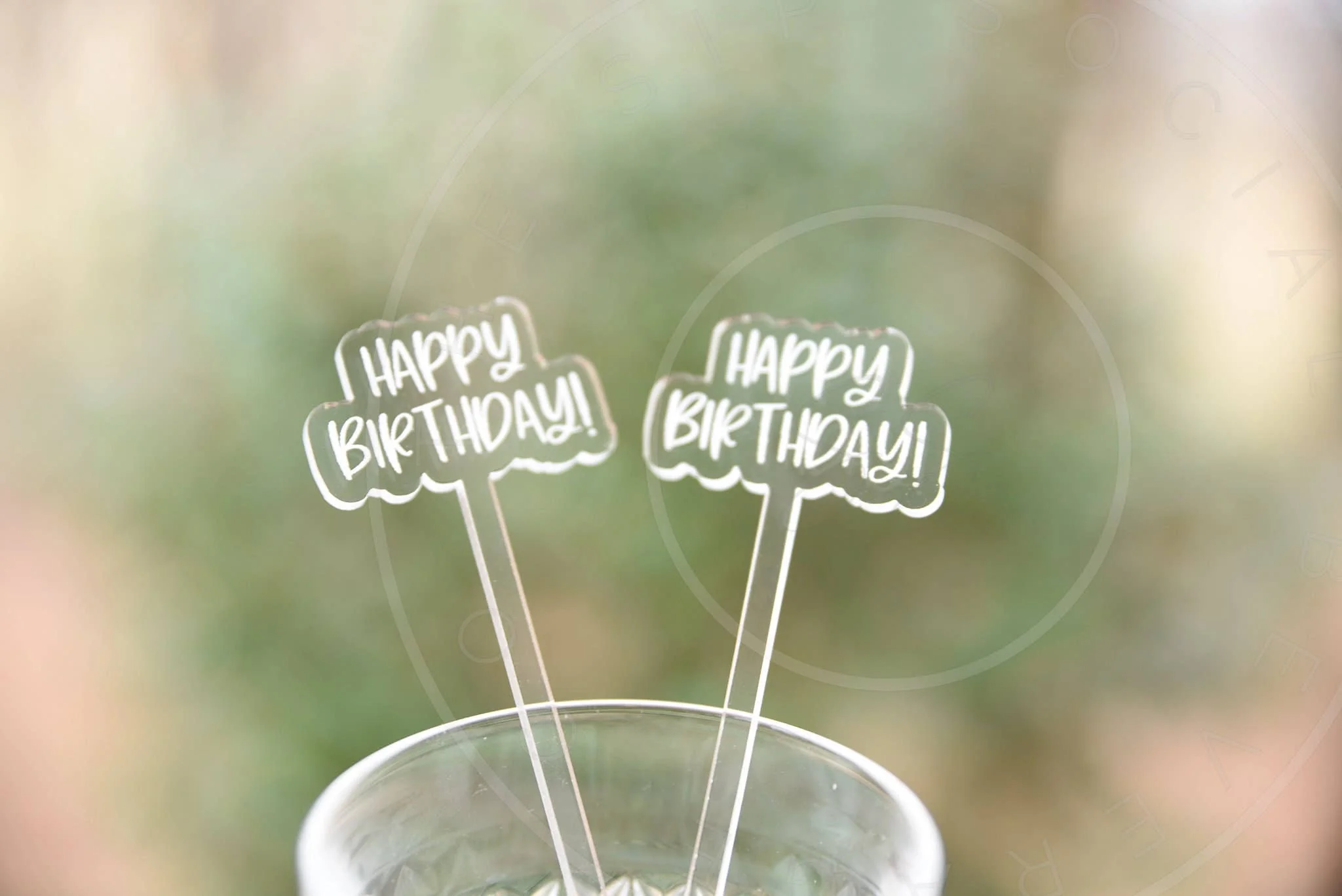 Happy Birthday Party Drink Stirrers - Image 2