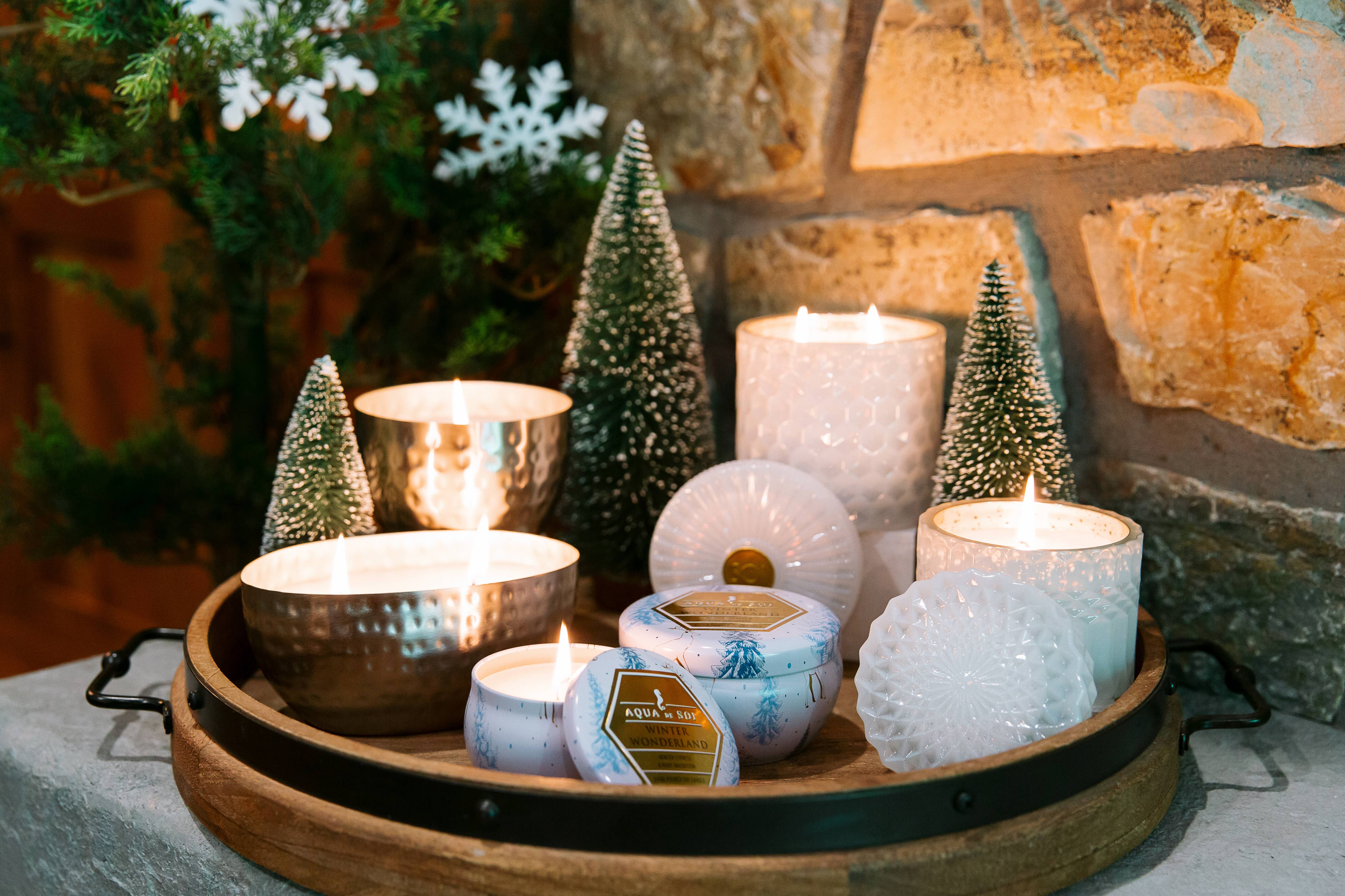The SOi Company - Winter Wonderland 8oz Petite Shimmer Candle (White) - Image 2