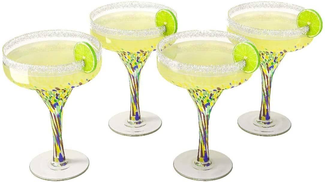 Hand Blown Margarita Glass - Image 3