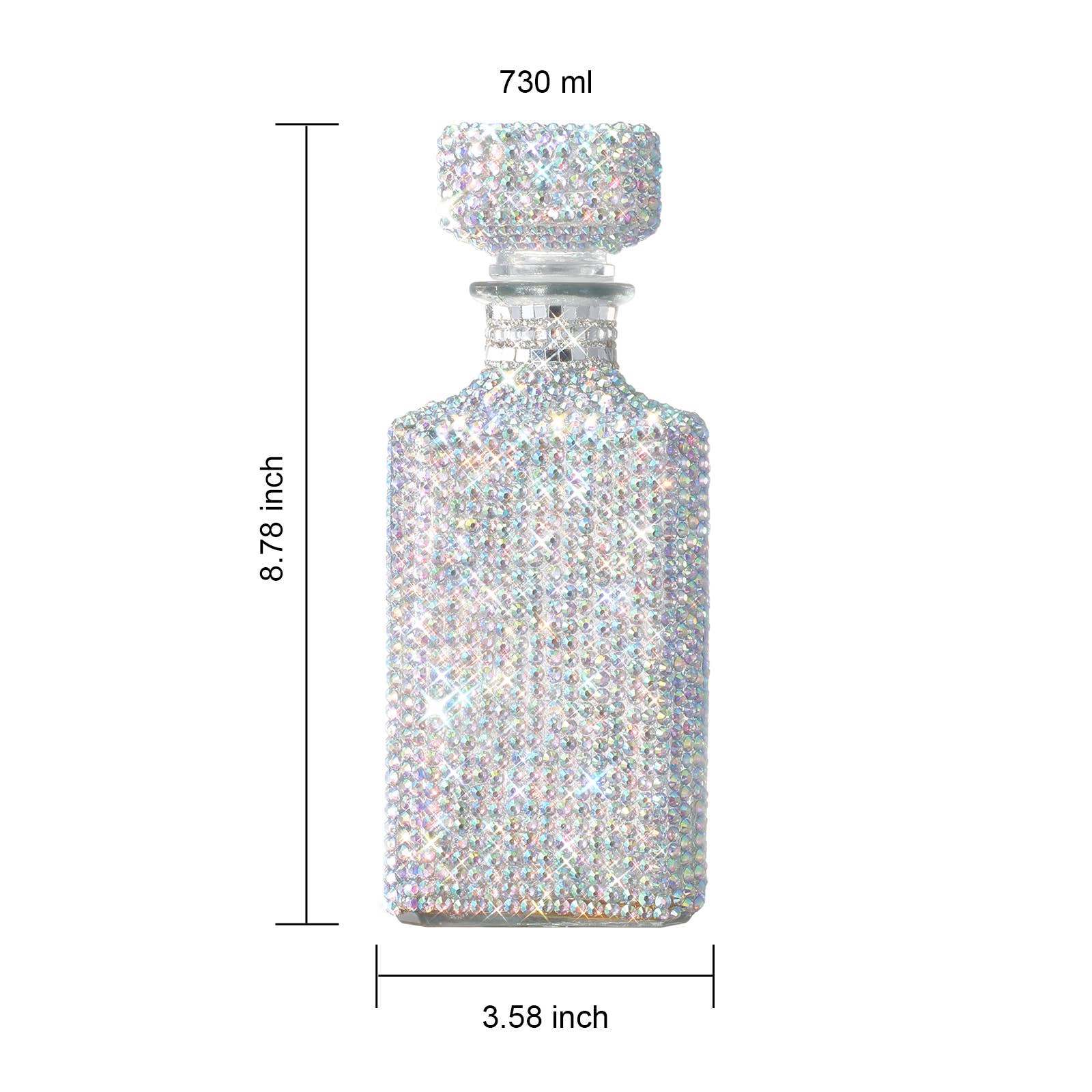 Unique Diamond Rhinestone Decanter | Bling 730 mL - Image 6