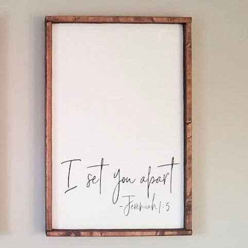 Before you were born - I set you apart Wall Art -2 PIECE - Image 3