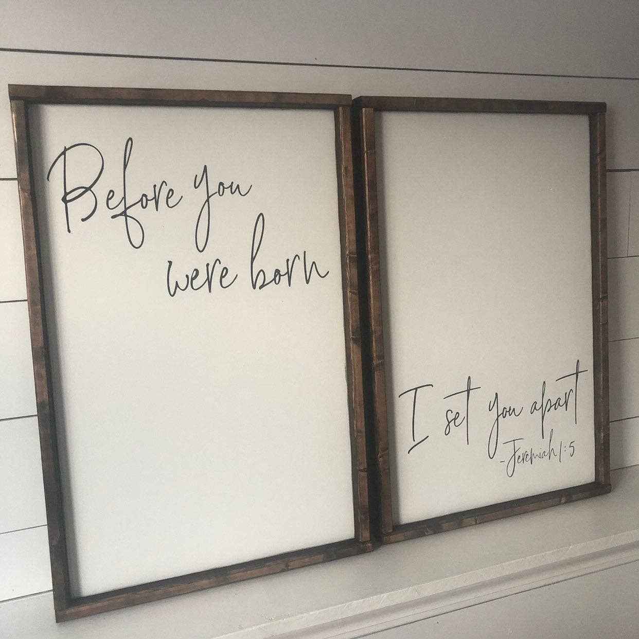 Before you were born - I set you apart Wall Art -2 PIECE - Image 4
