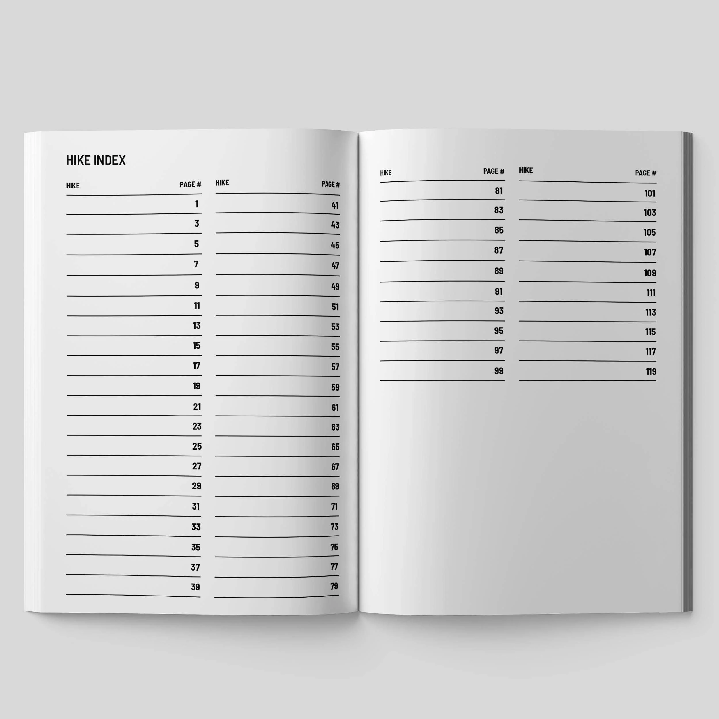 Hikes Remembered - Hiking Logbook Journal - Image 2