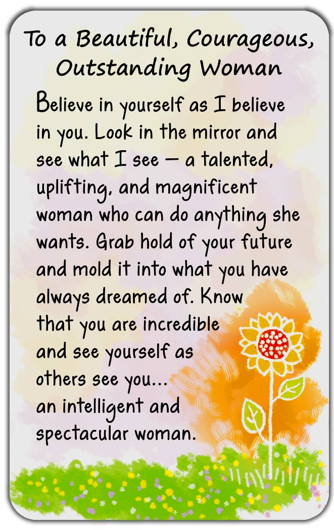 TO A BEAUTIFUL COURAGEOUS Wallet Card