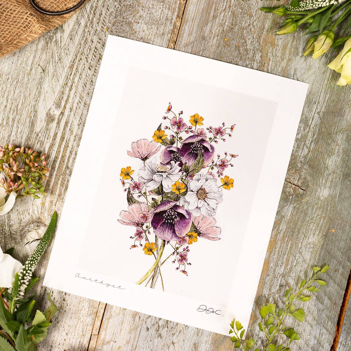 Amethyst 11X14" Fine Art Print - Image 2
