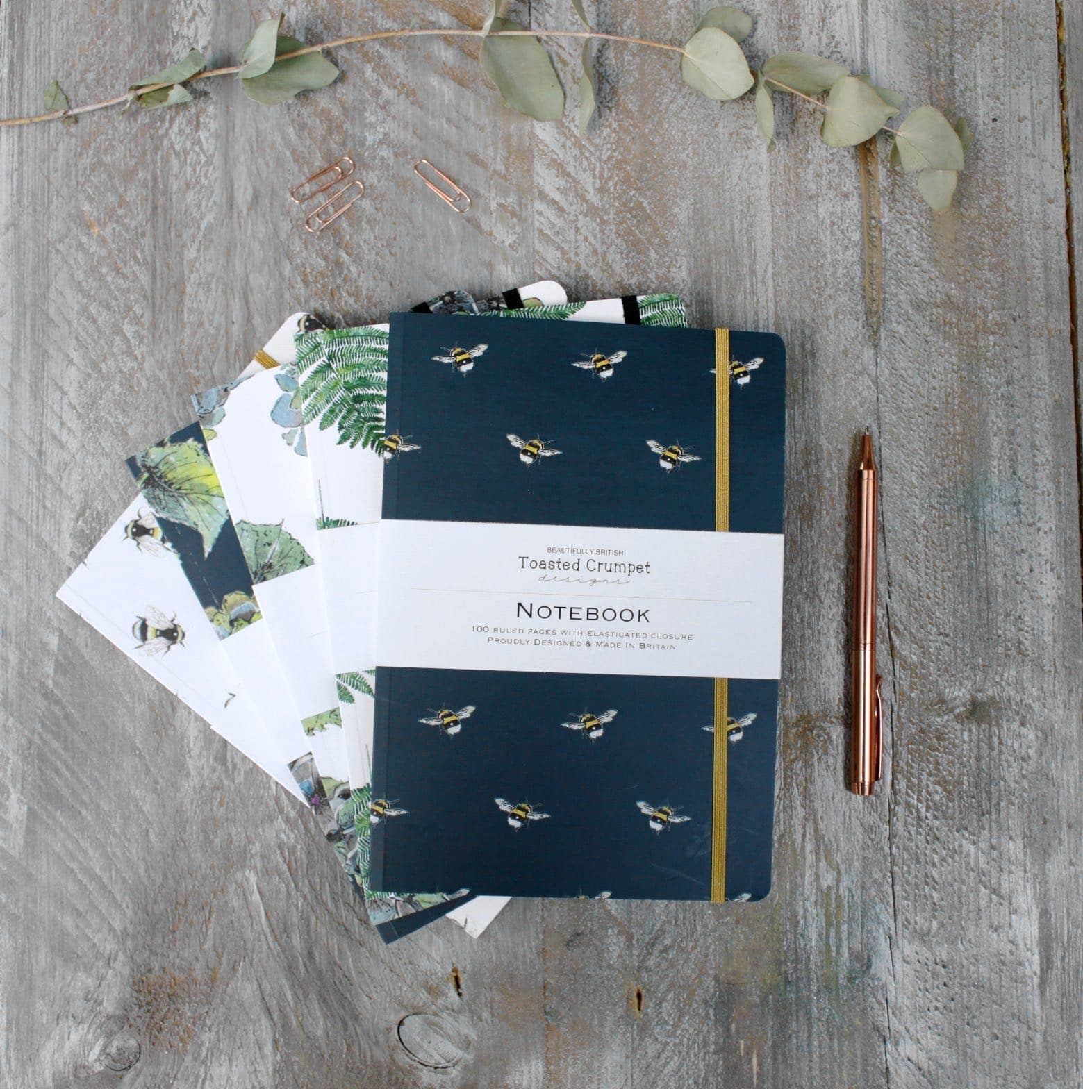 Hydrangea Noir A5 Lined Notebook - Image 3