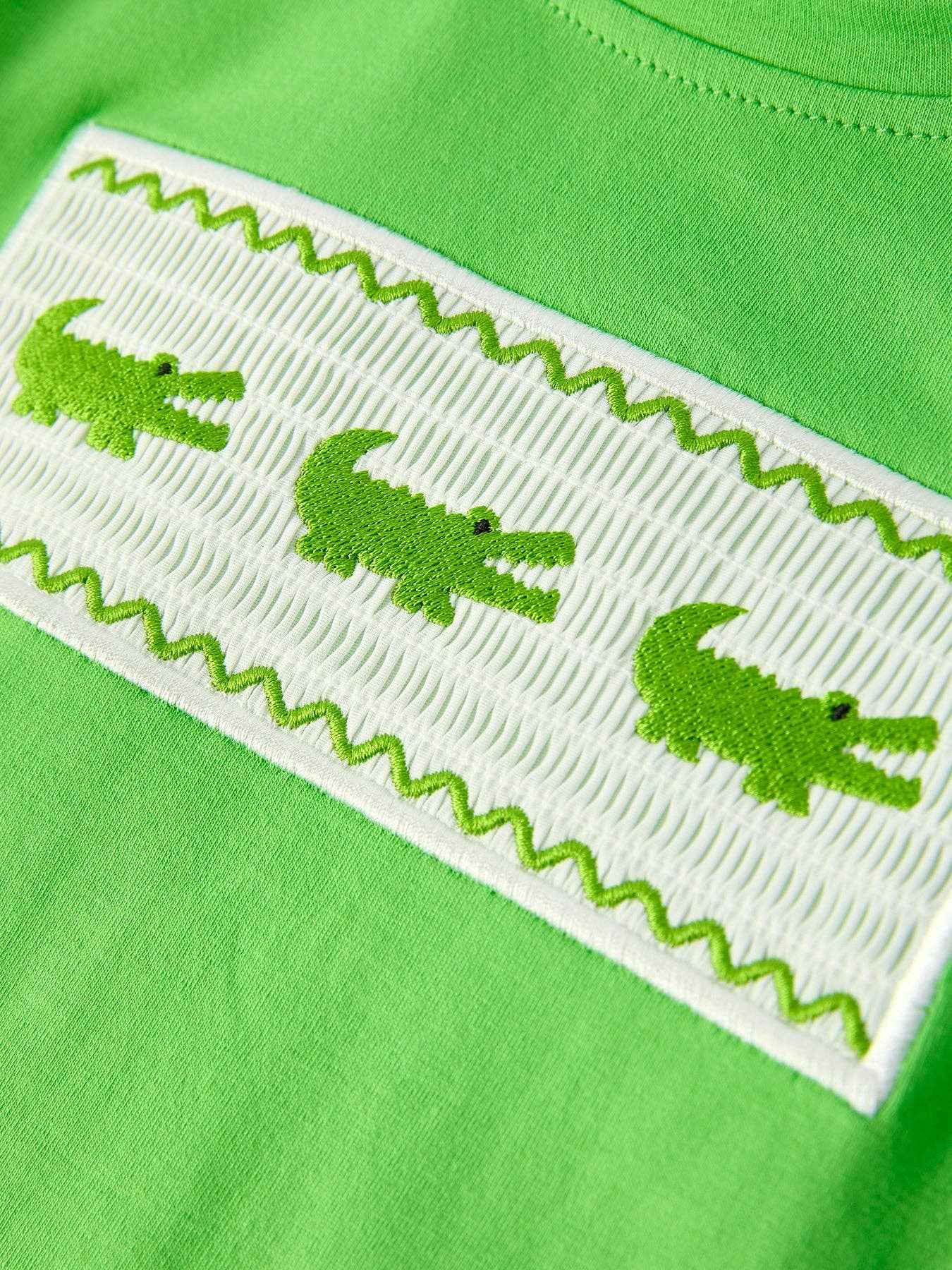 Toddler Boys Summer Crocodile Plaid Shorts Set - Image 4