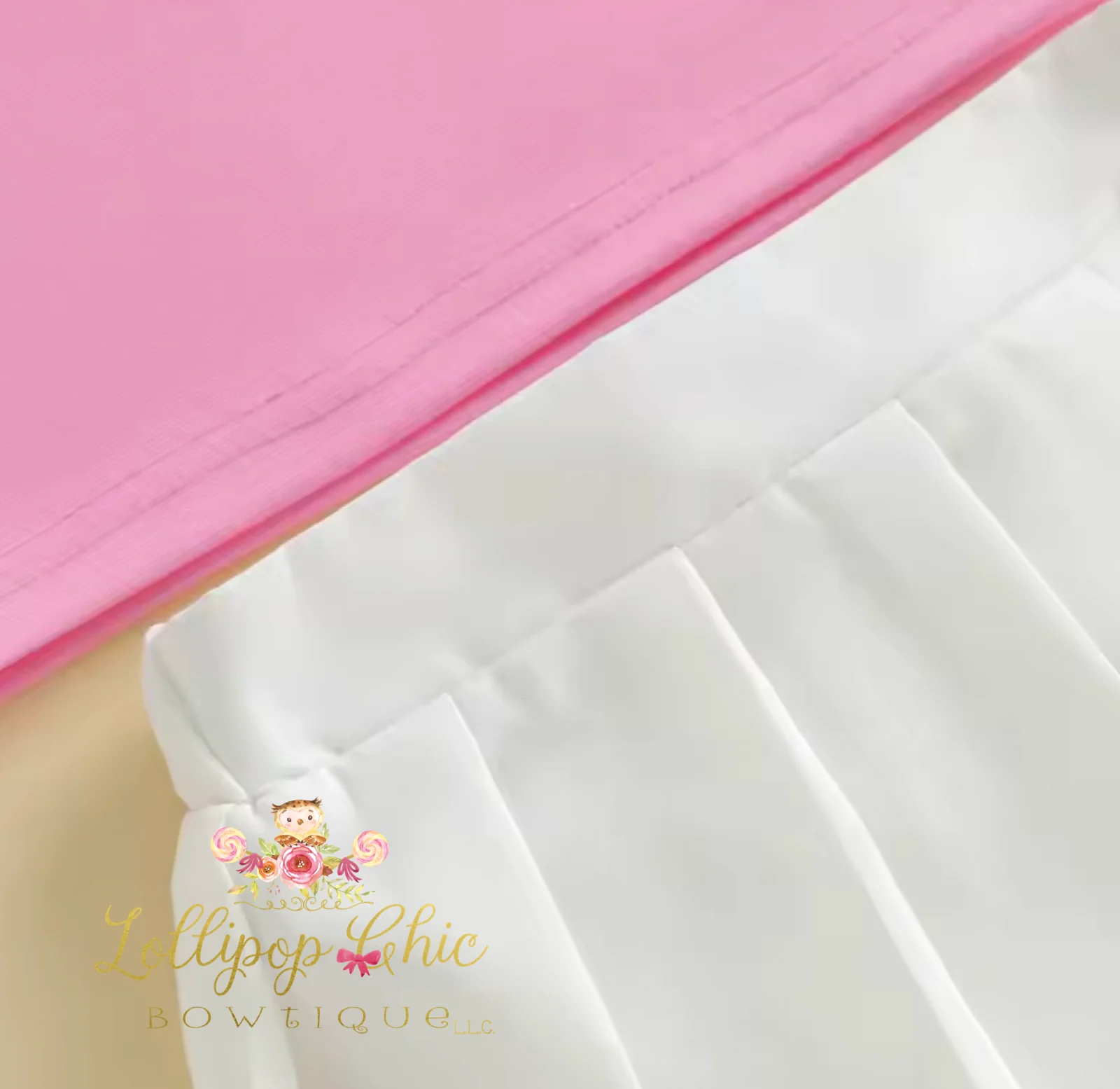 Toddler Girls 2 Piece Golf Embroidery Pleated Skirt Set PINK - Image 3