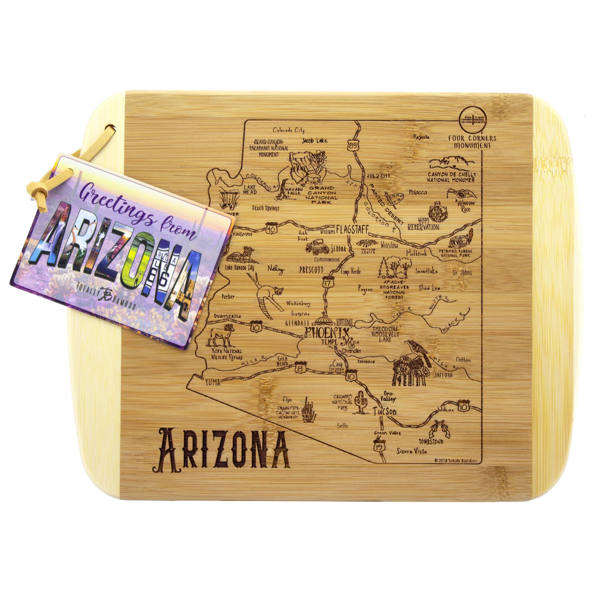 A Slice of Life Arizona Cutting & Charcuterie Board - Image 2