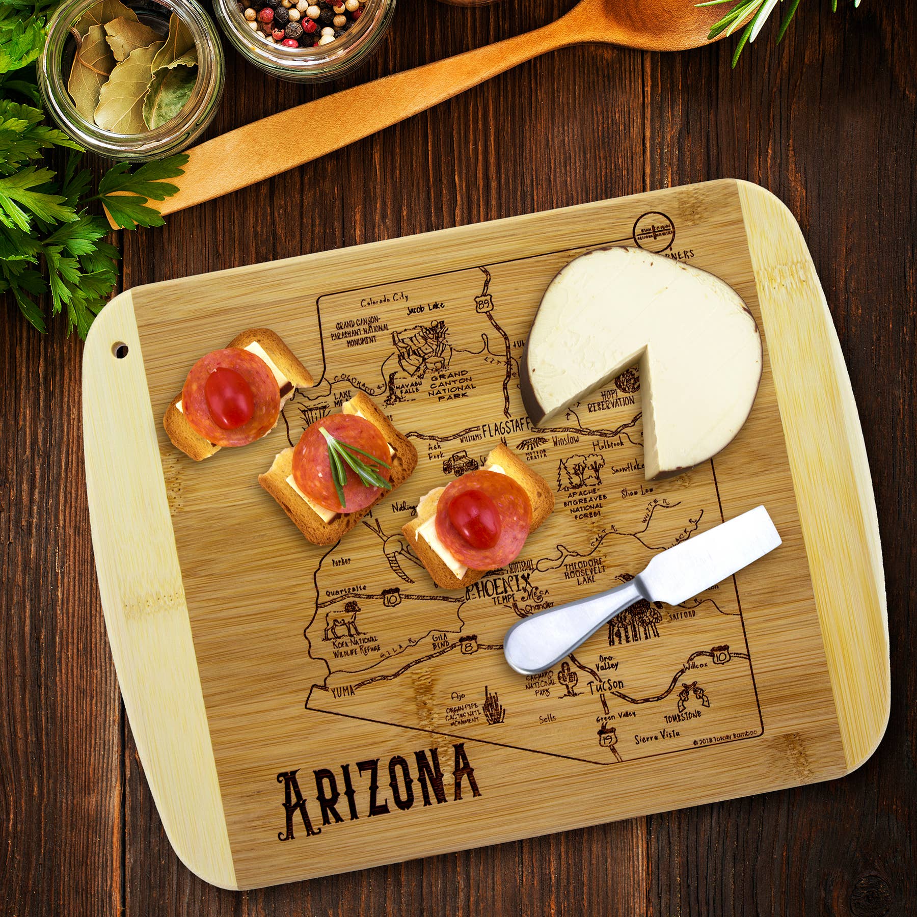 A Slice of Life Arizona Cutting & Charcuterie Board - Image 4