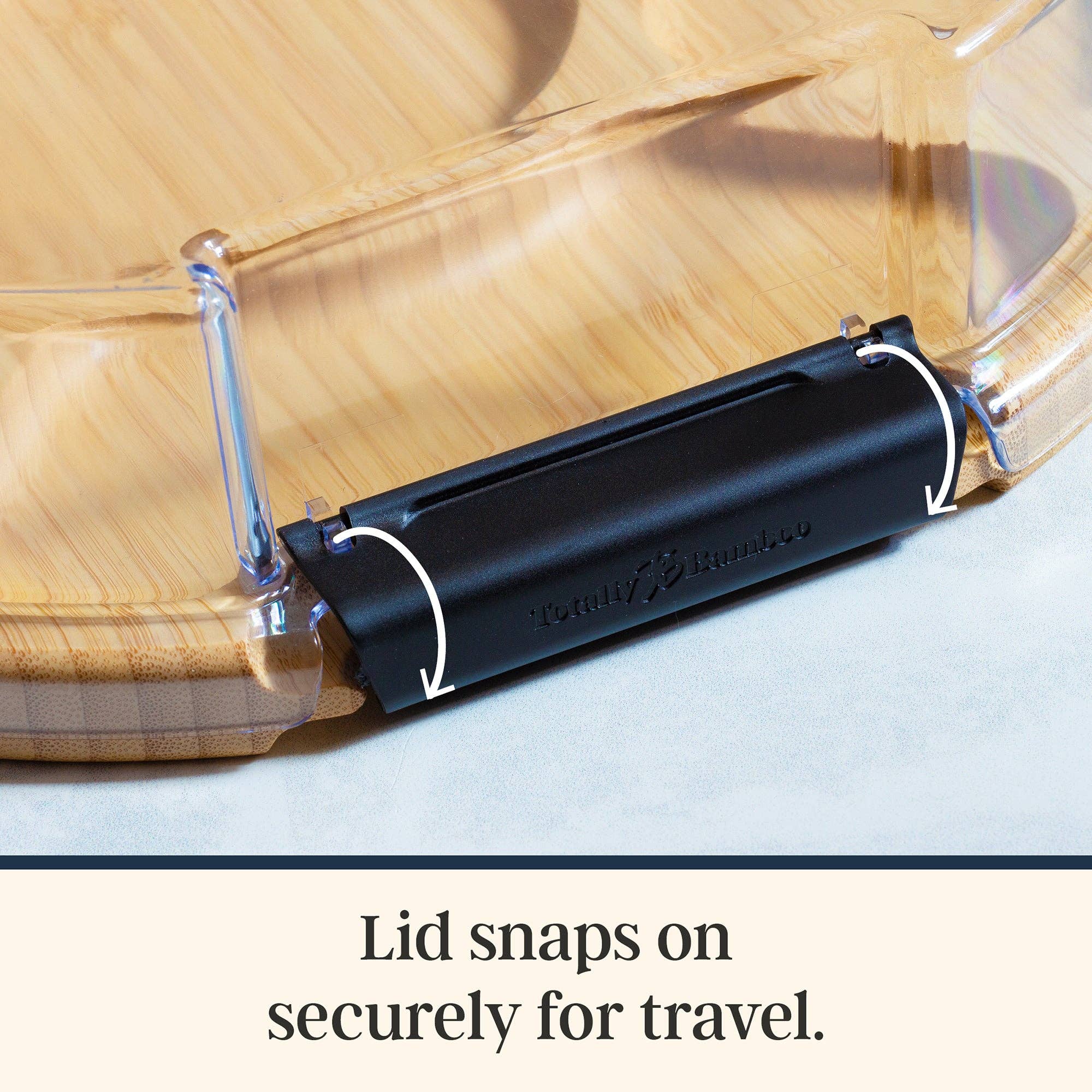 Flip, Serve & Store™ Round Charcuterie Board w/ Locking Lid - Image 4