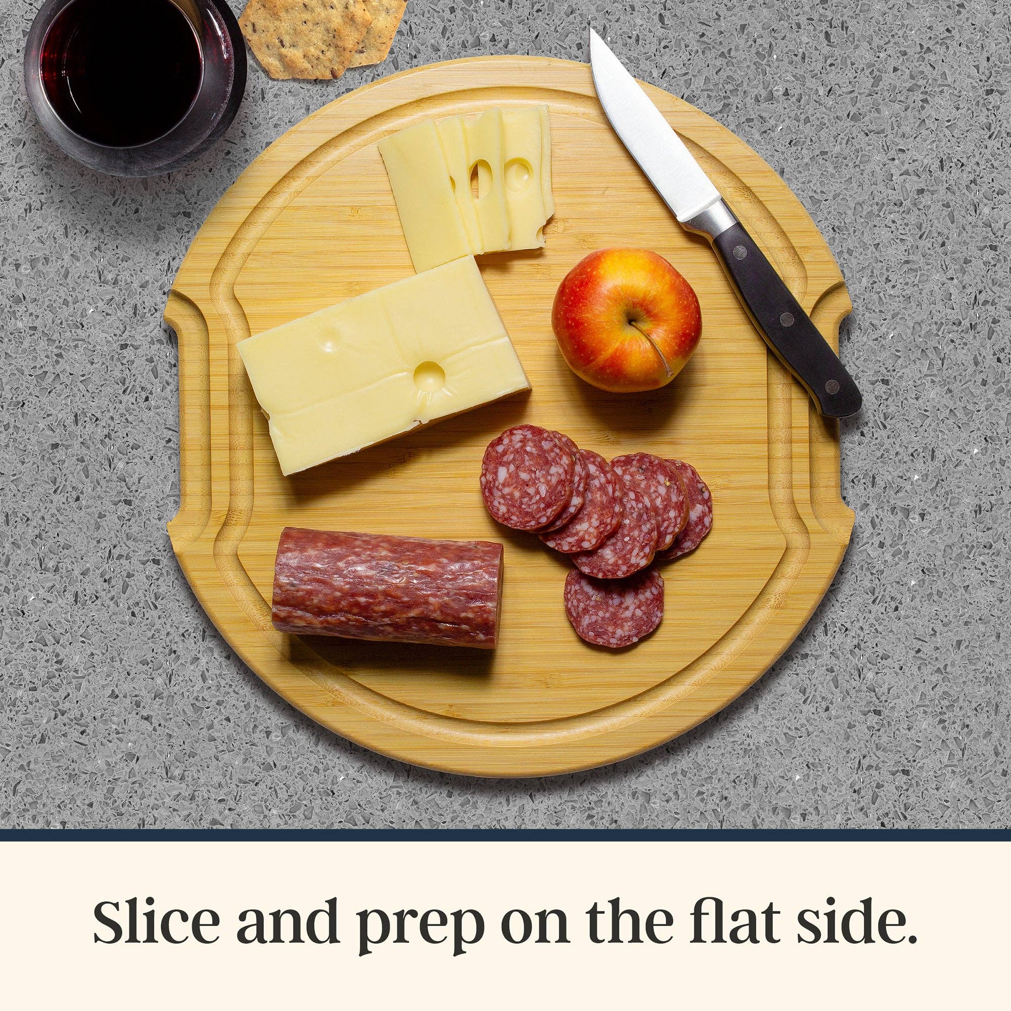 Flip, Serve & Store™ Round Charcuterie Board w/ Locking Lid - Image 6