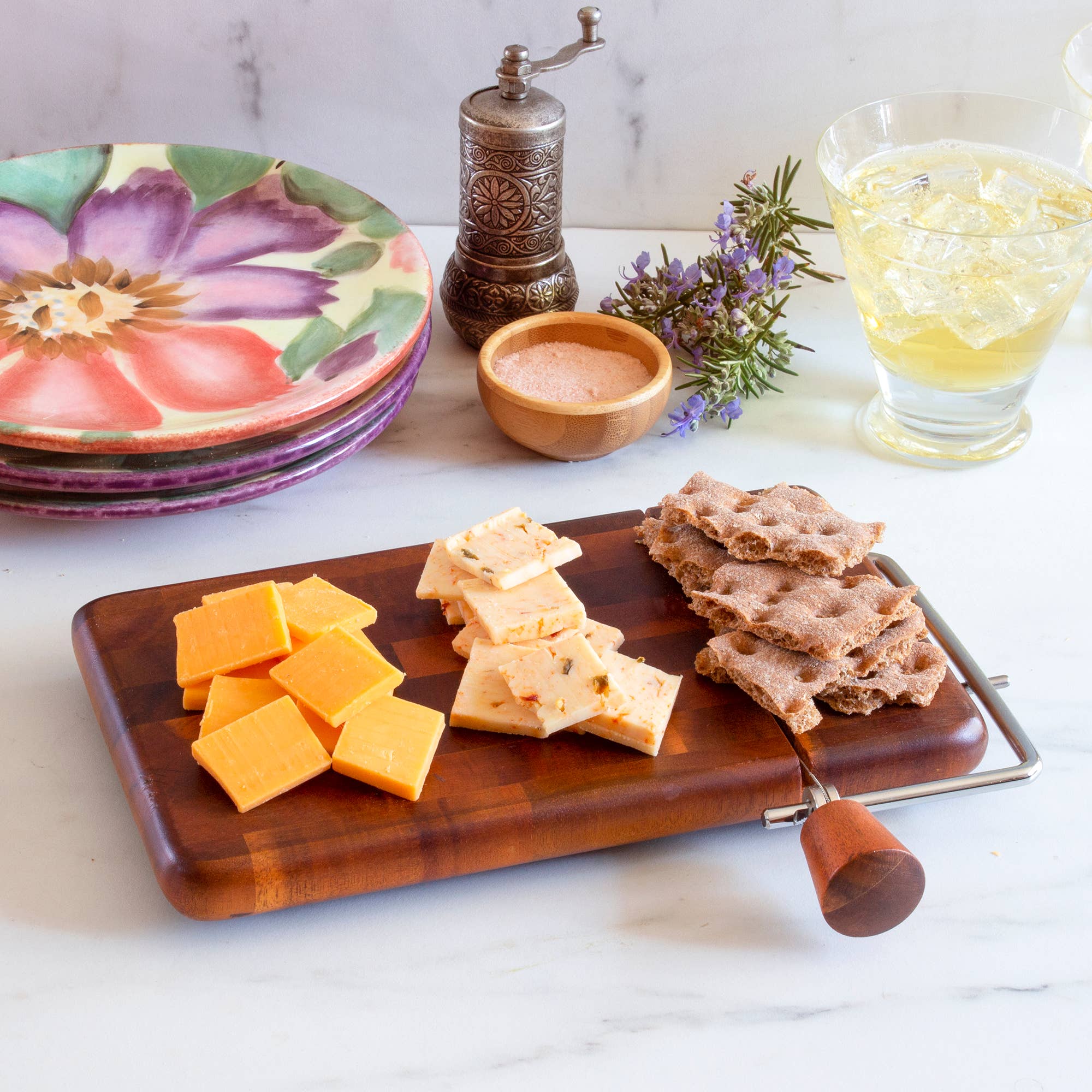 Rock & Branch® Acacia Charcuterie Board with Cheese Slicer - Image 3