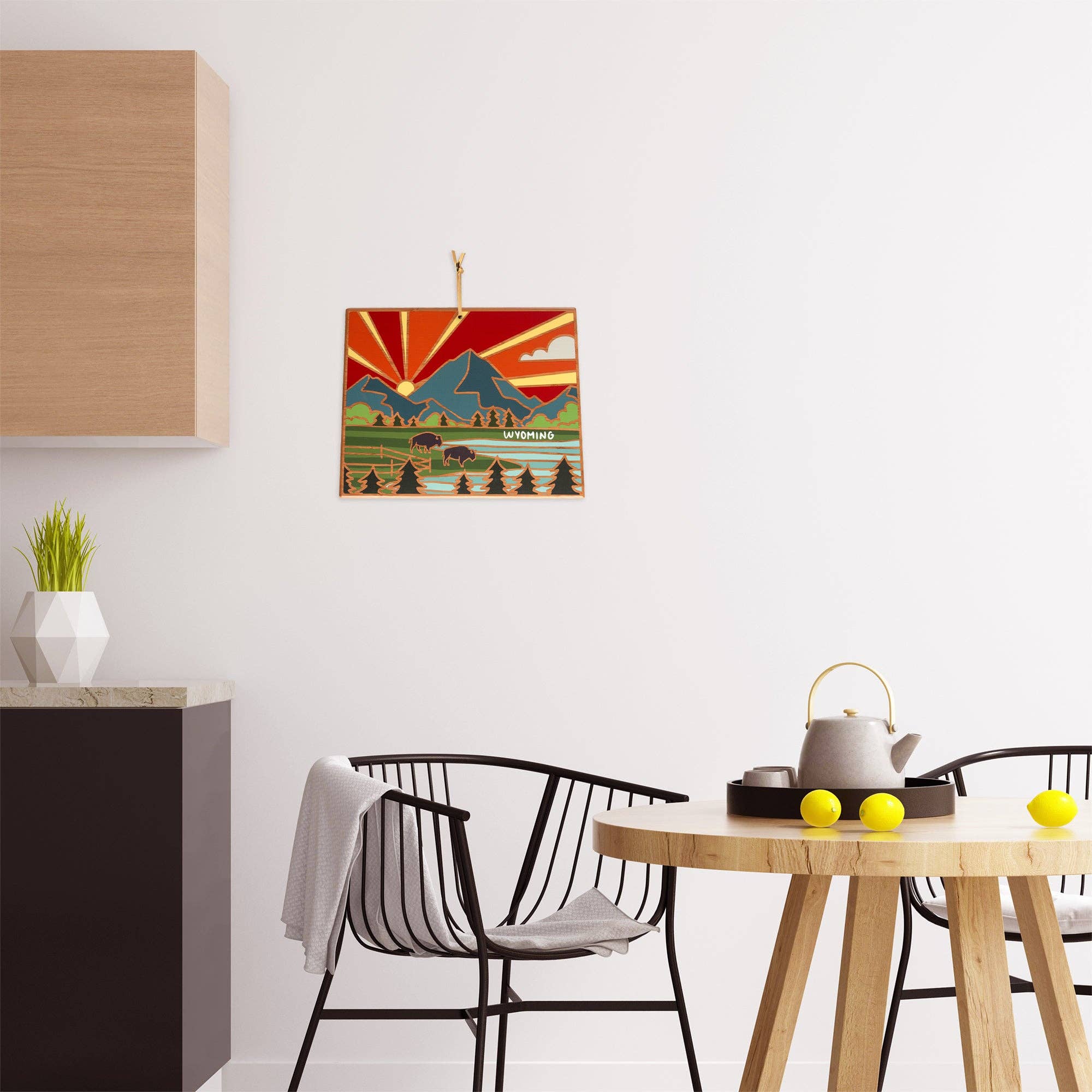 Wyoming Cutting Board with Artwork by Summer Stokes - Image 3