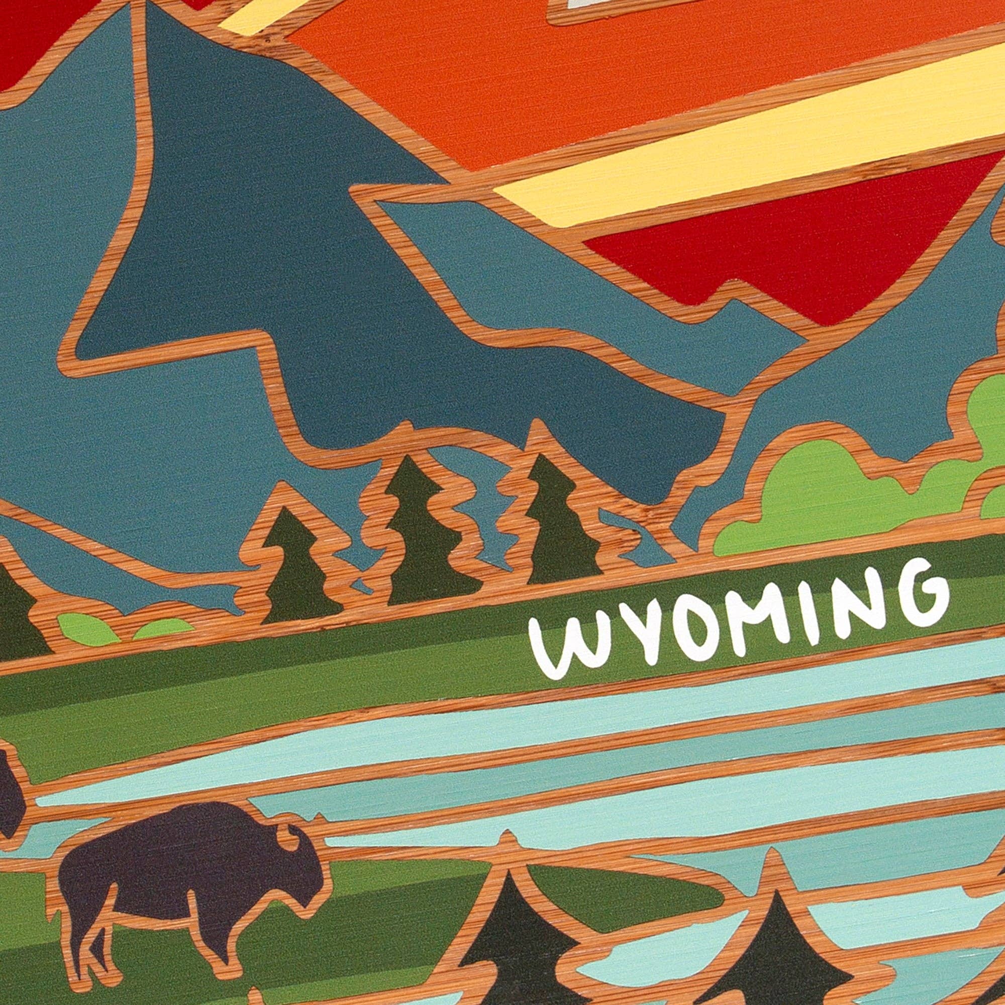 Wyoming Cutting Board with Artwork by Summer Stokes - Image 5